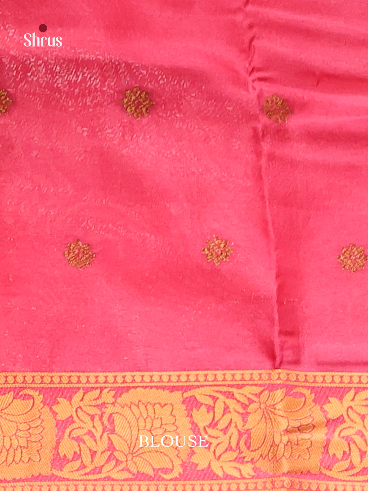 Pink - Bamboo silk Saree