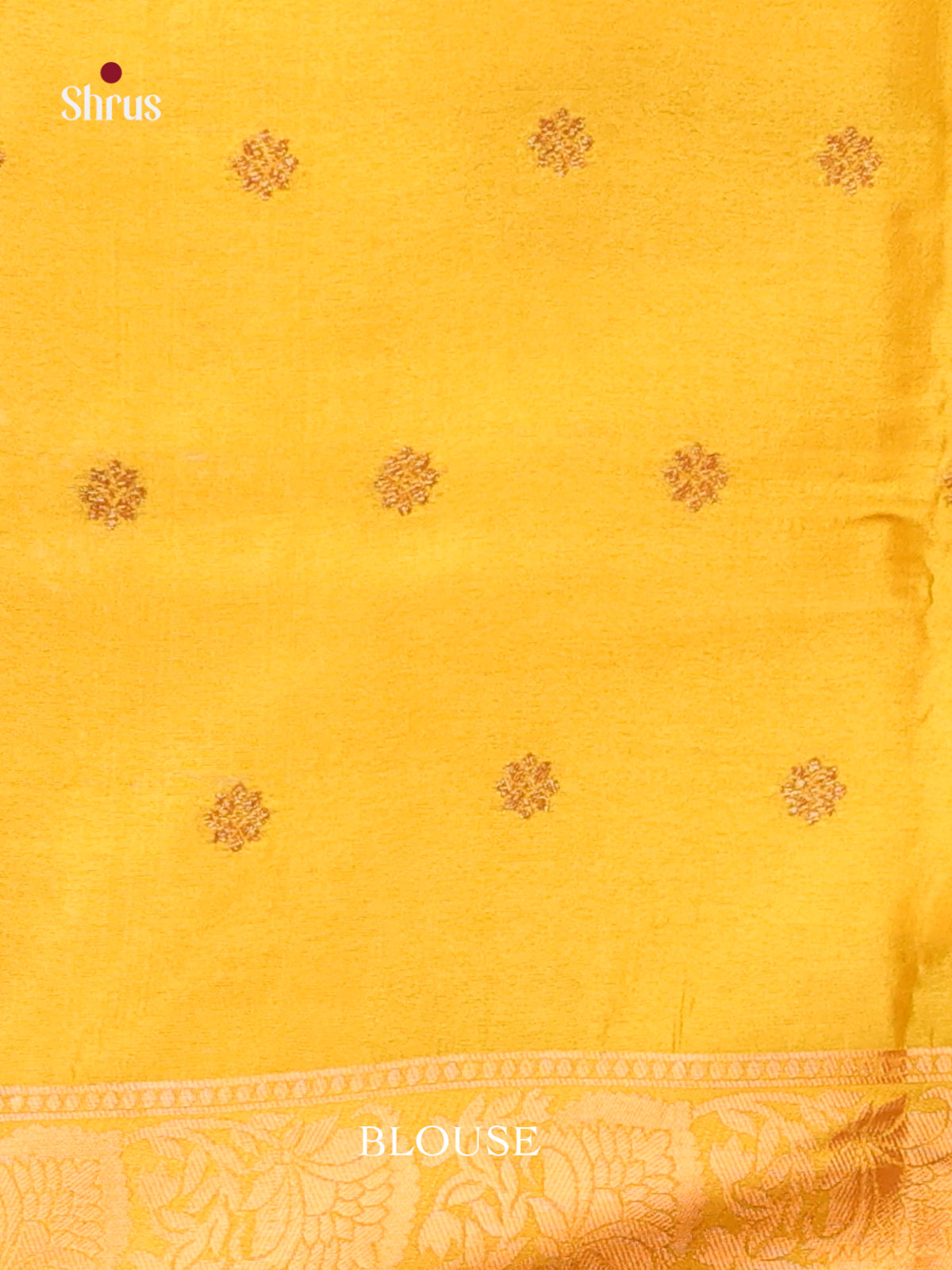 Mustard- Bamboo silk Saree