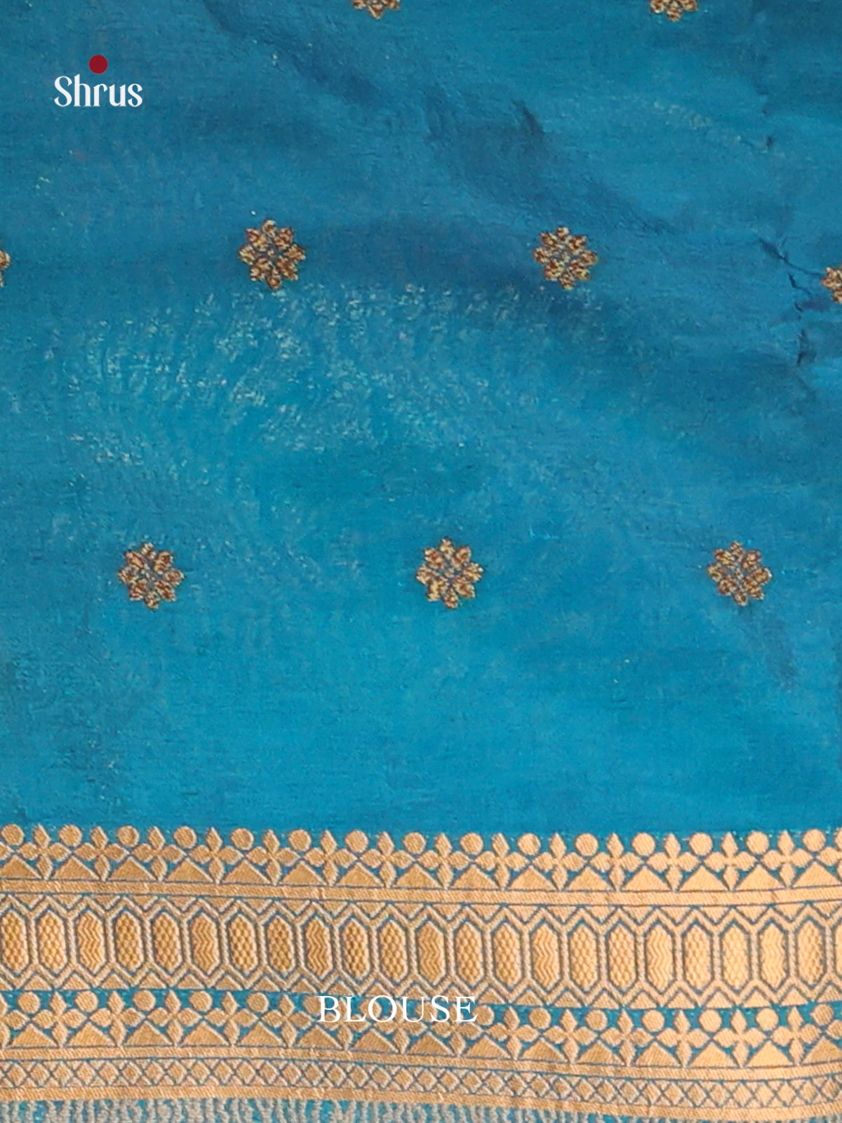 Blue - Bamboo silk Saree
