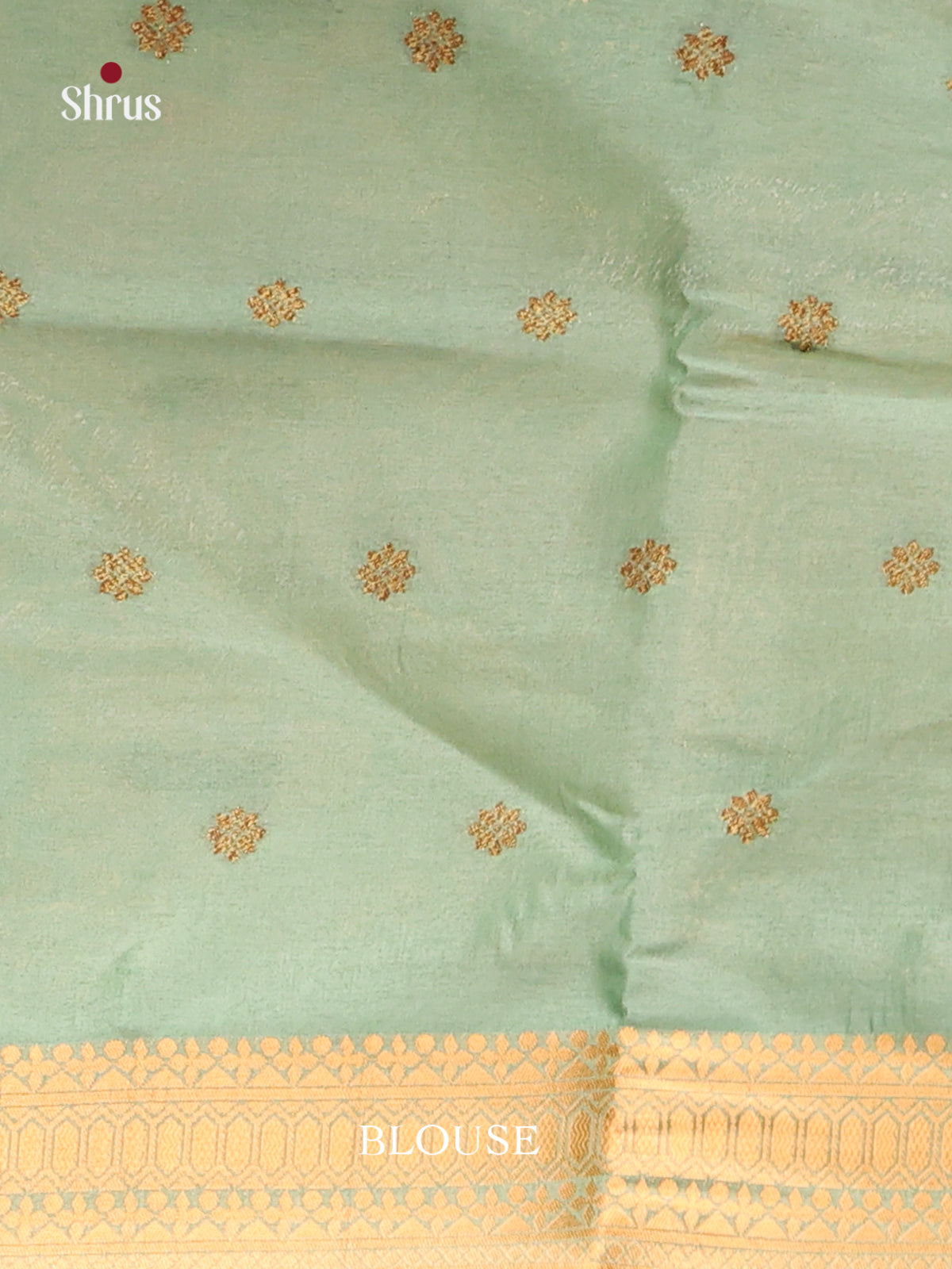 Grey Green - Bamboo silk Saree