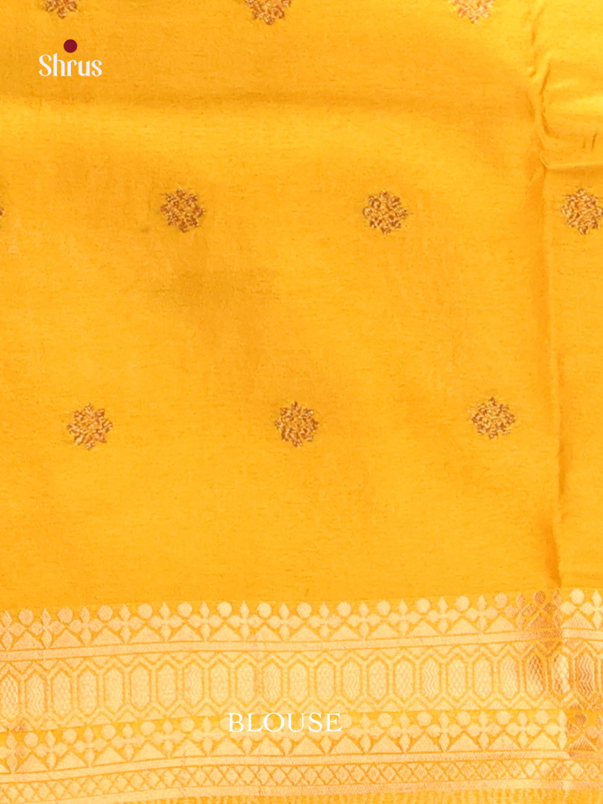Yellow - Bamboo silk Saree