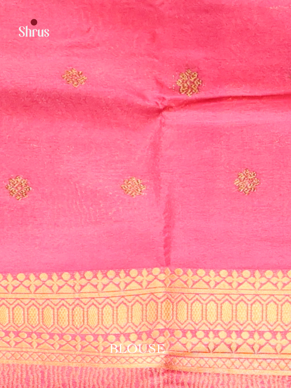 Pink - Bamboo silk Saree