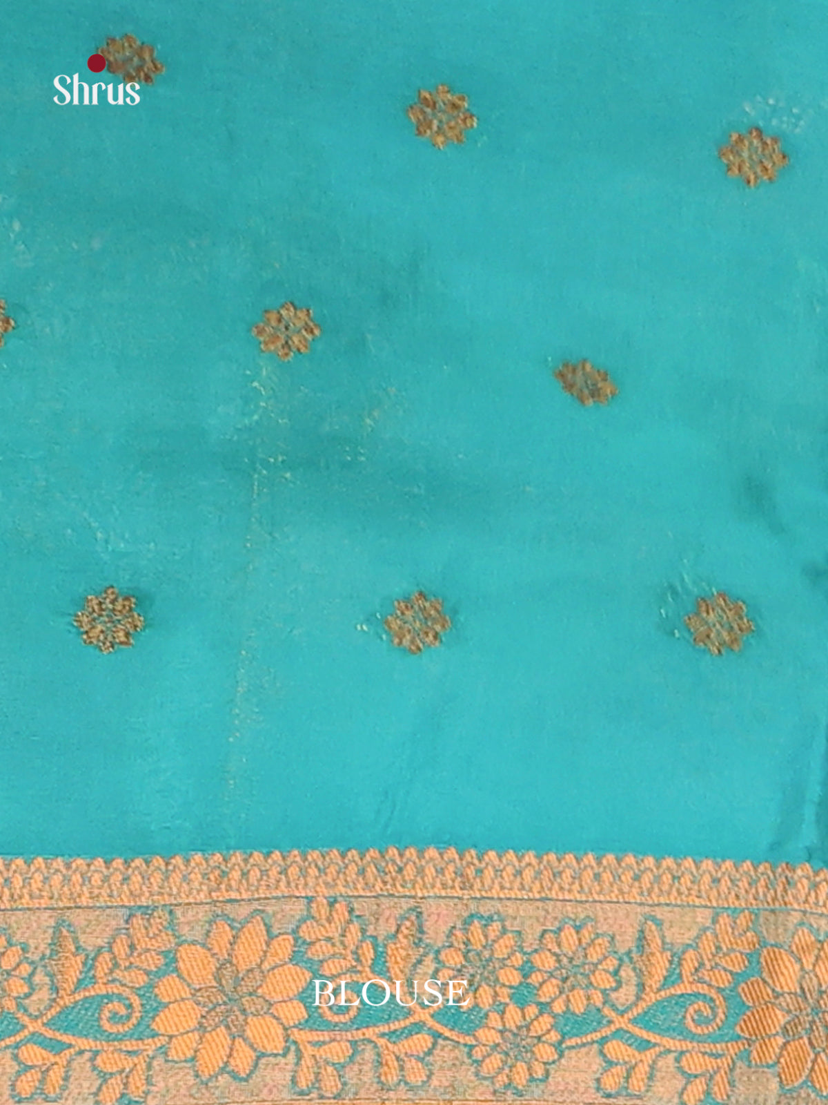 Blue - Bamboo silk Saree