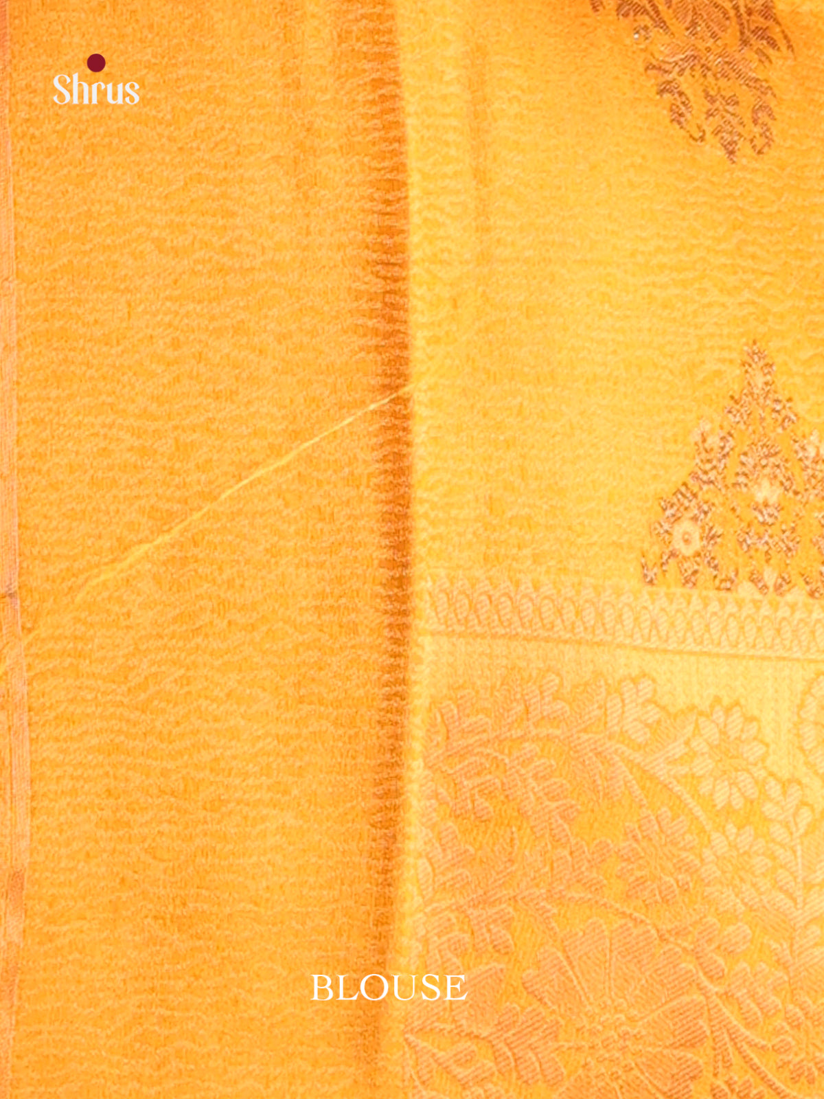 Mustard - Bamboo silk Saree