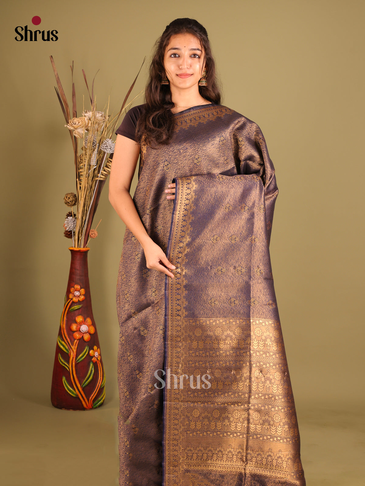 DIS07264 - Bamboo silk Saree