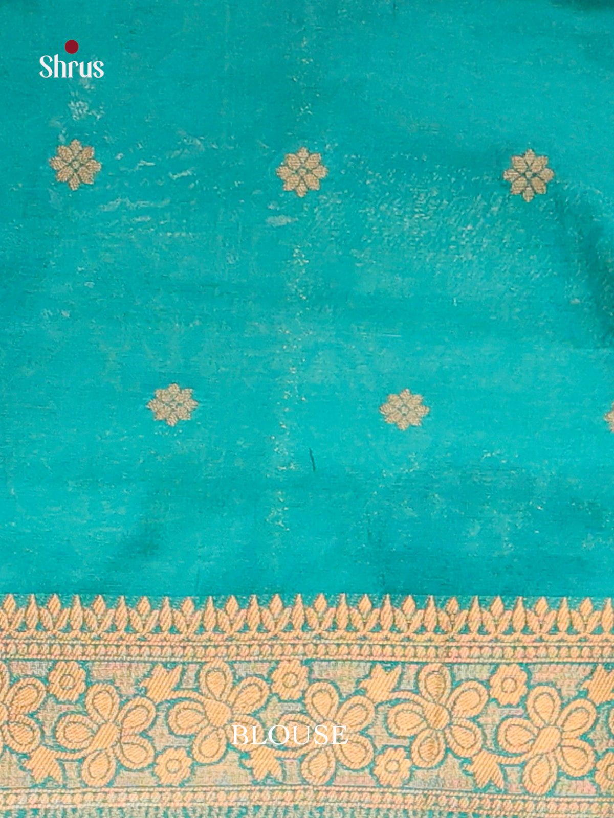 Blue - Bamboo silk Saree
