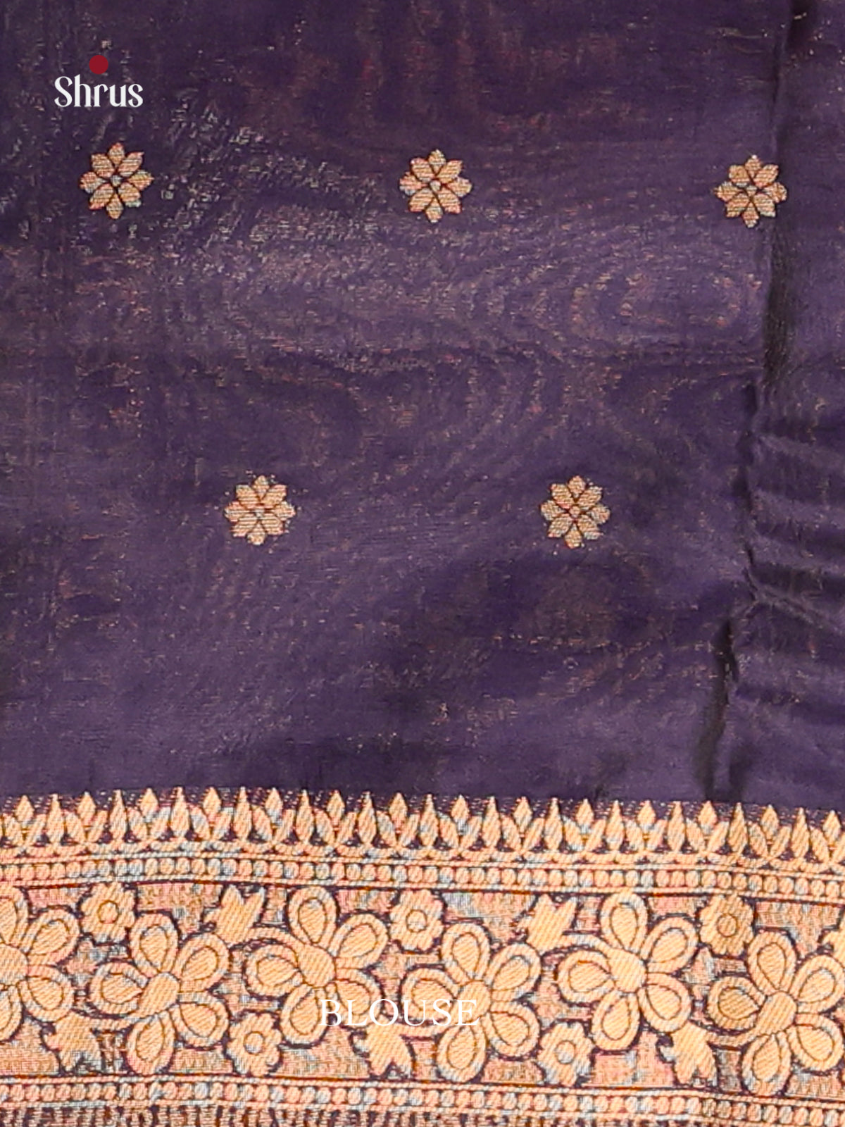 Blue - Bamboo silk Saree