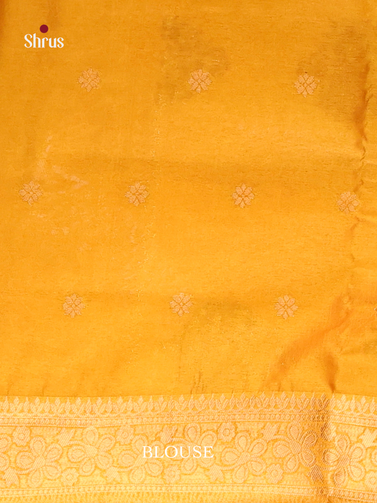 Mustard - Bamboo silk Saree