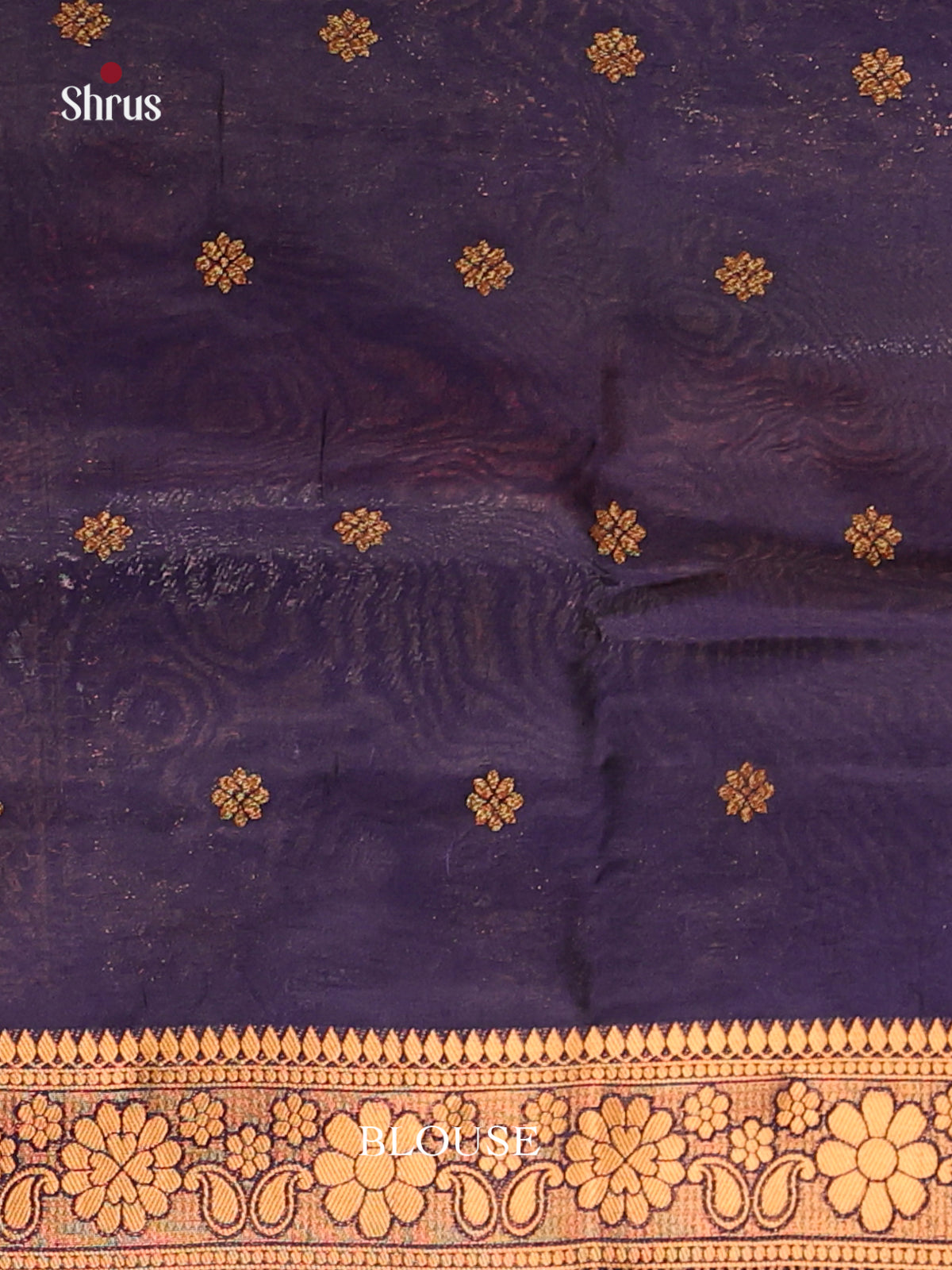 Blue - Bamboo silk Saree