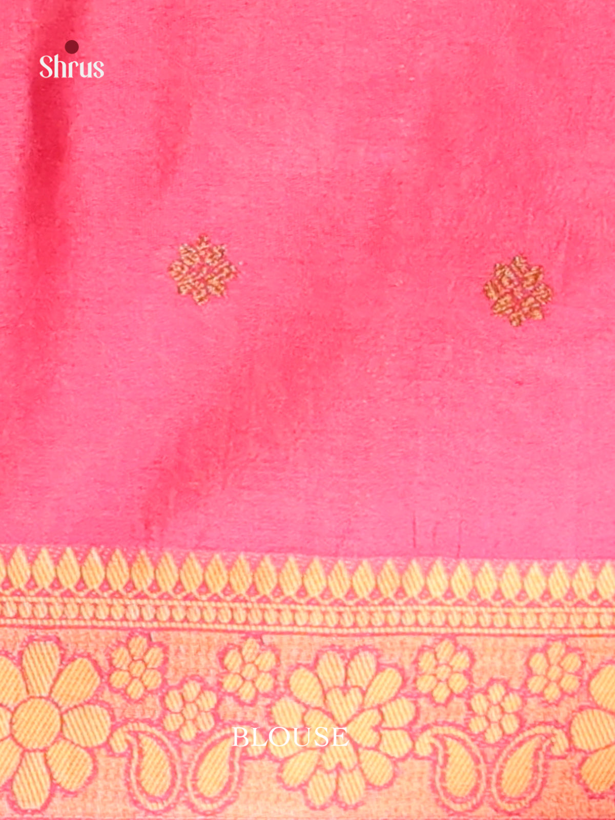 Pink  - Bamboo silk Saree