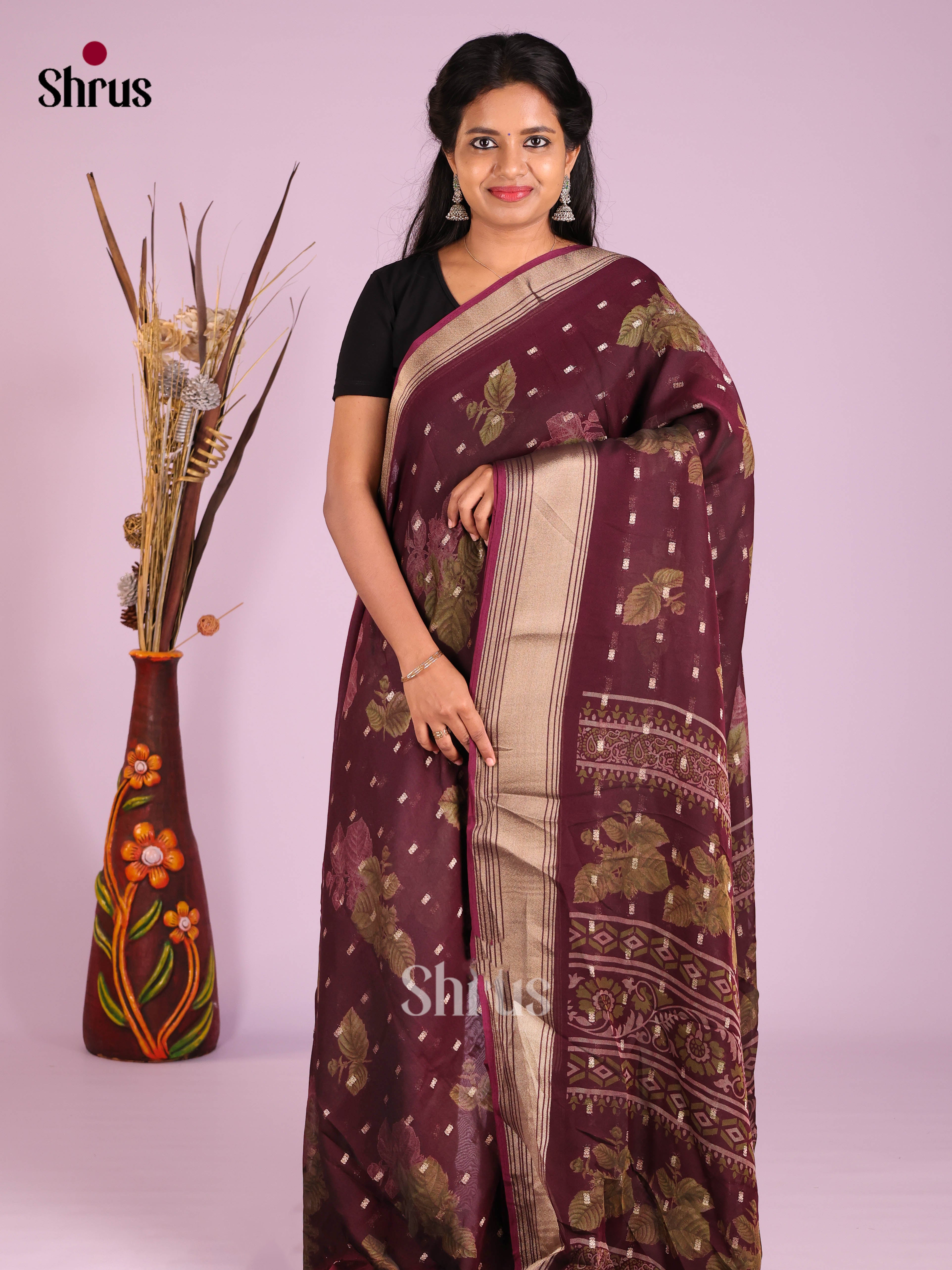 DIS07304 - Semi Georgette Saree