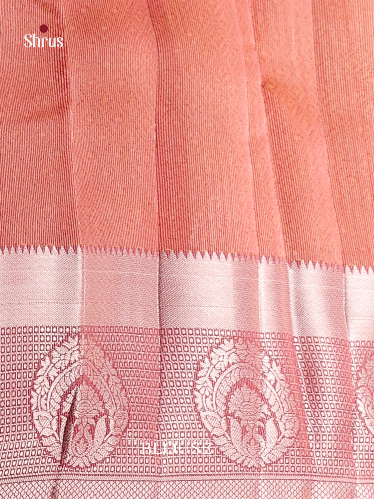 Red - Semi Rawsilk Saree