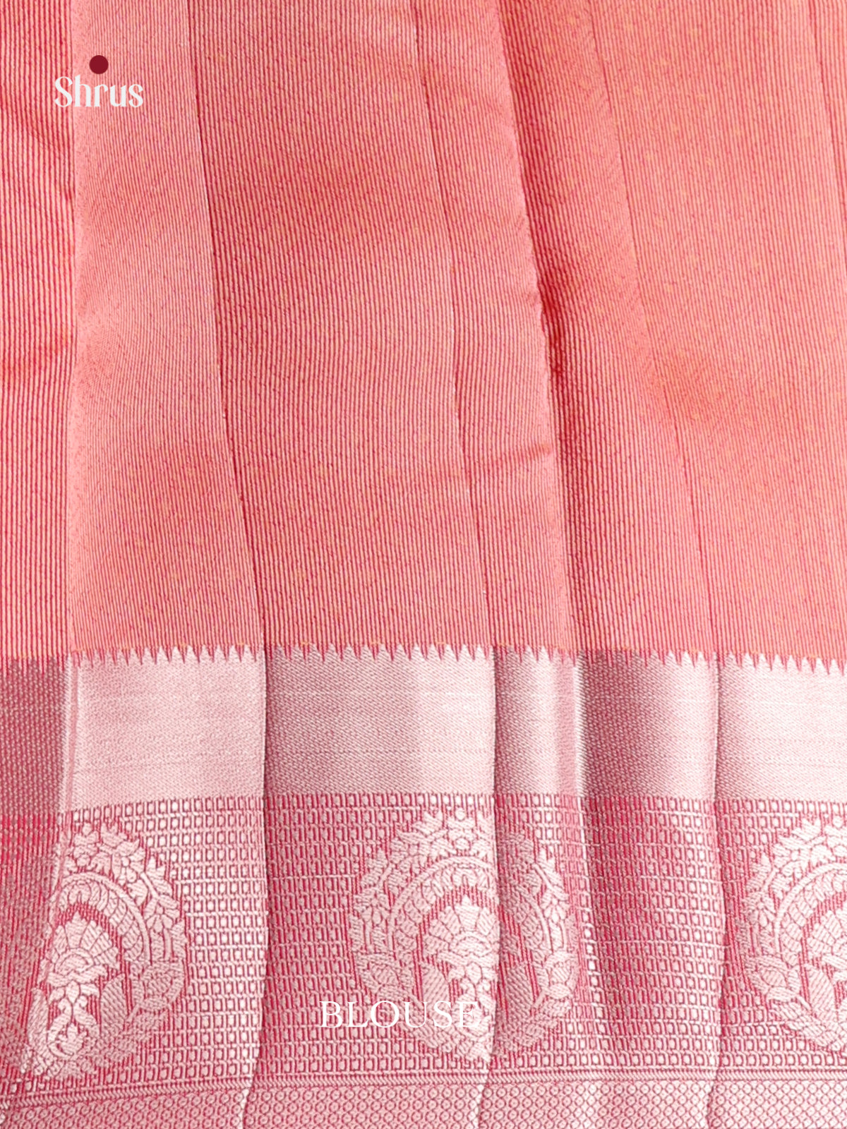 Pink - Semi Rawsilk Saree