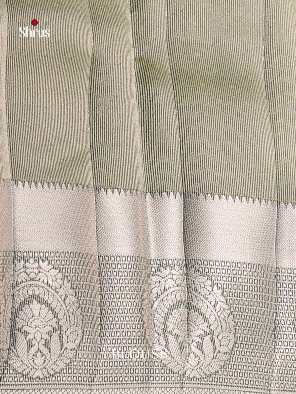 Green - Semi Rawsilk Saree