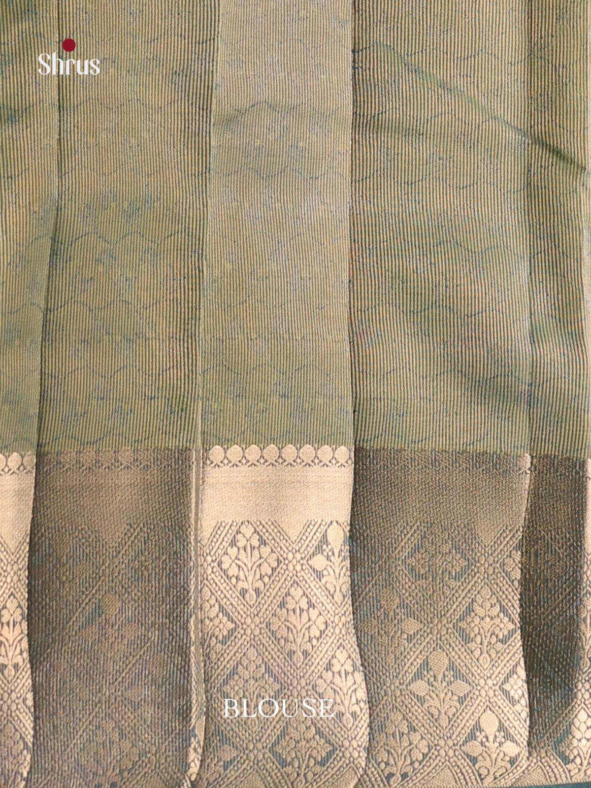 Peacock Green - Semi Rawsilk Saree