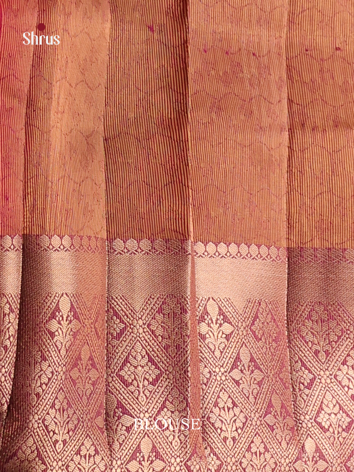 Maroon - Semi Rawsilk Saree