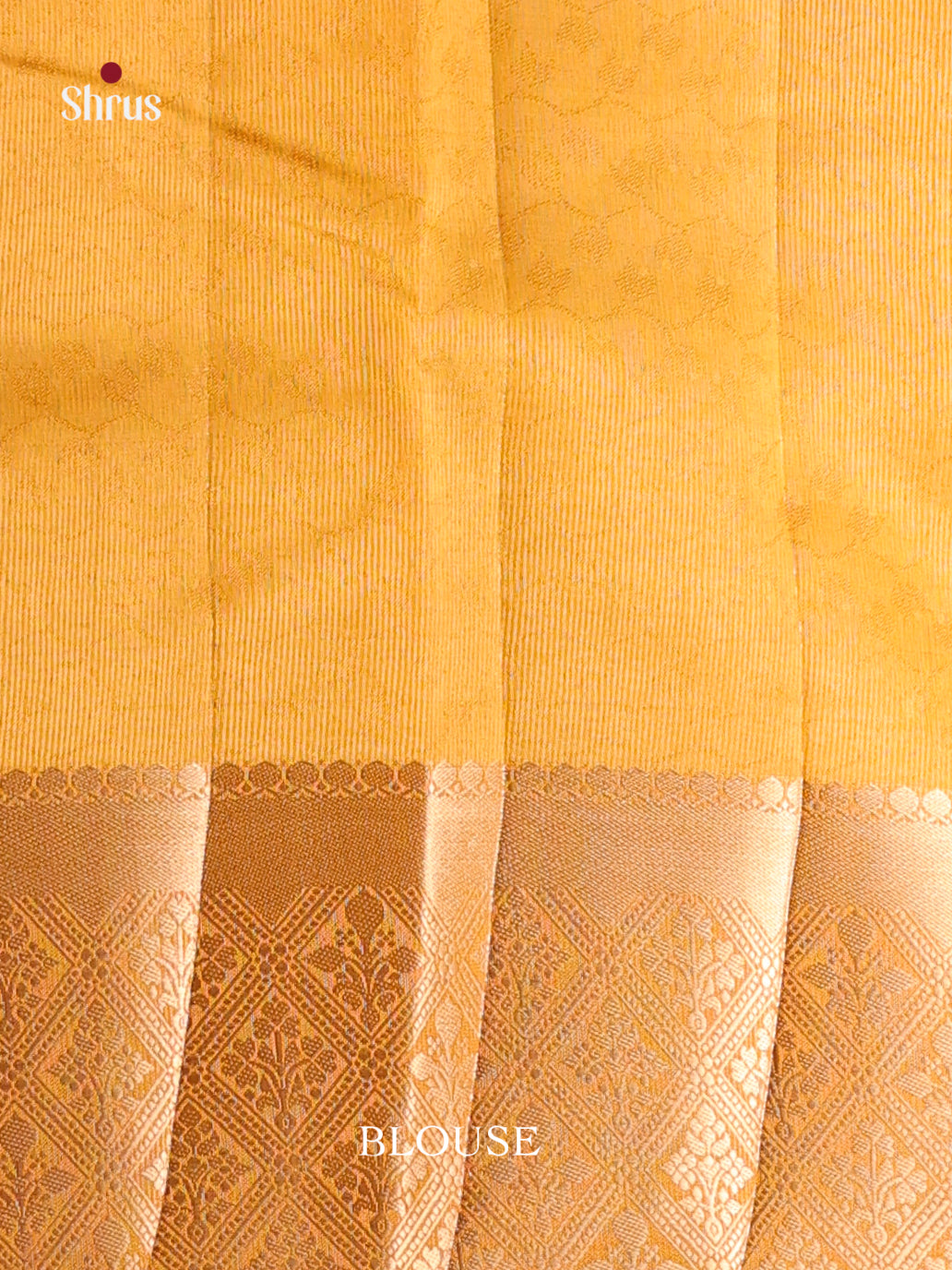 Yellow - Semi Rawsilk Saree