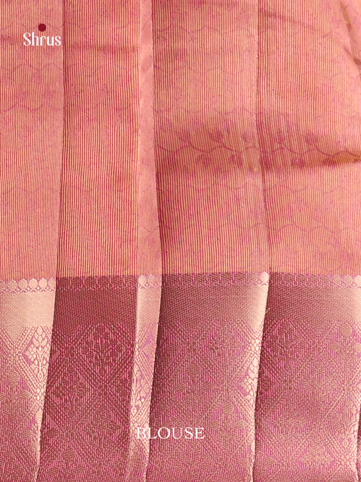 Pink - Semi Rawsilk Saree