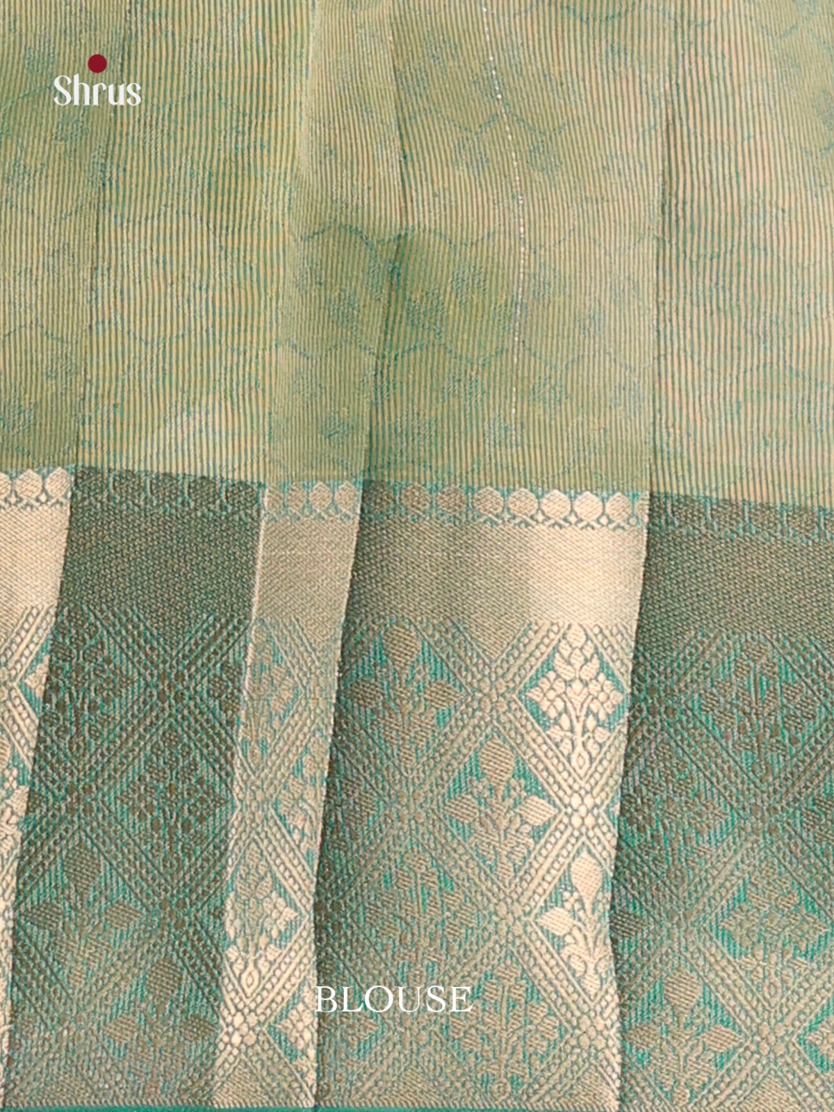 Green - Semi Rawsilk Saree