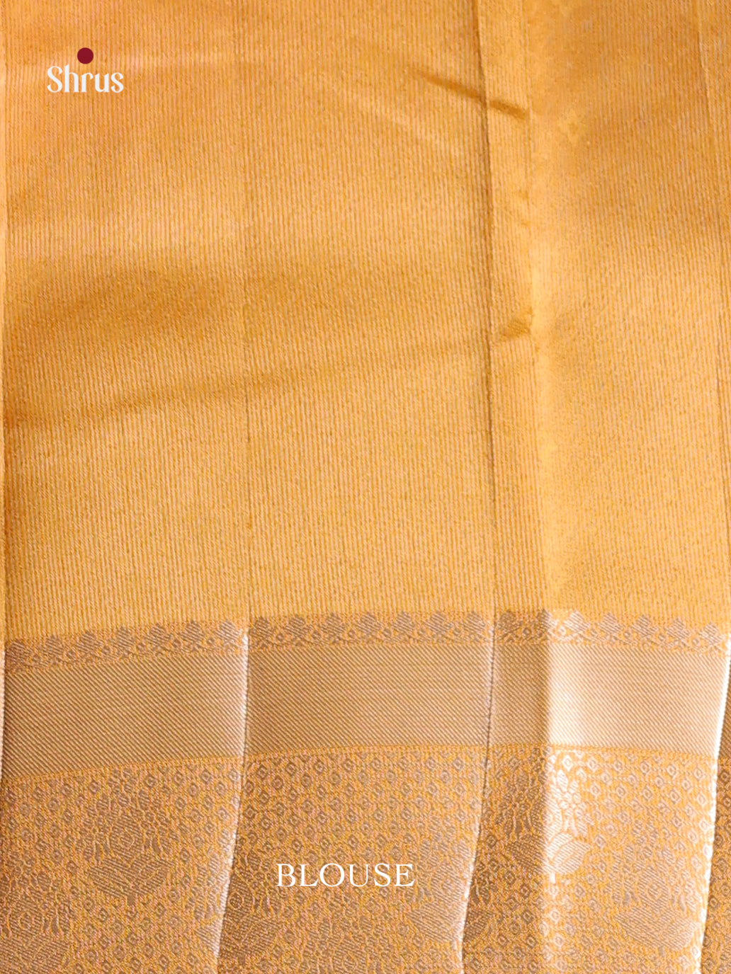 Yellow - Semi Rawsilk Saree