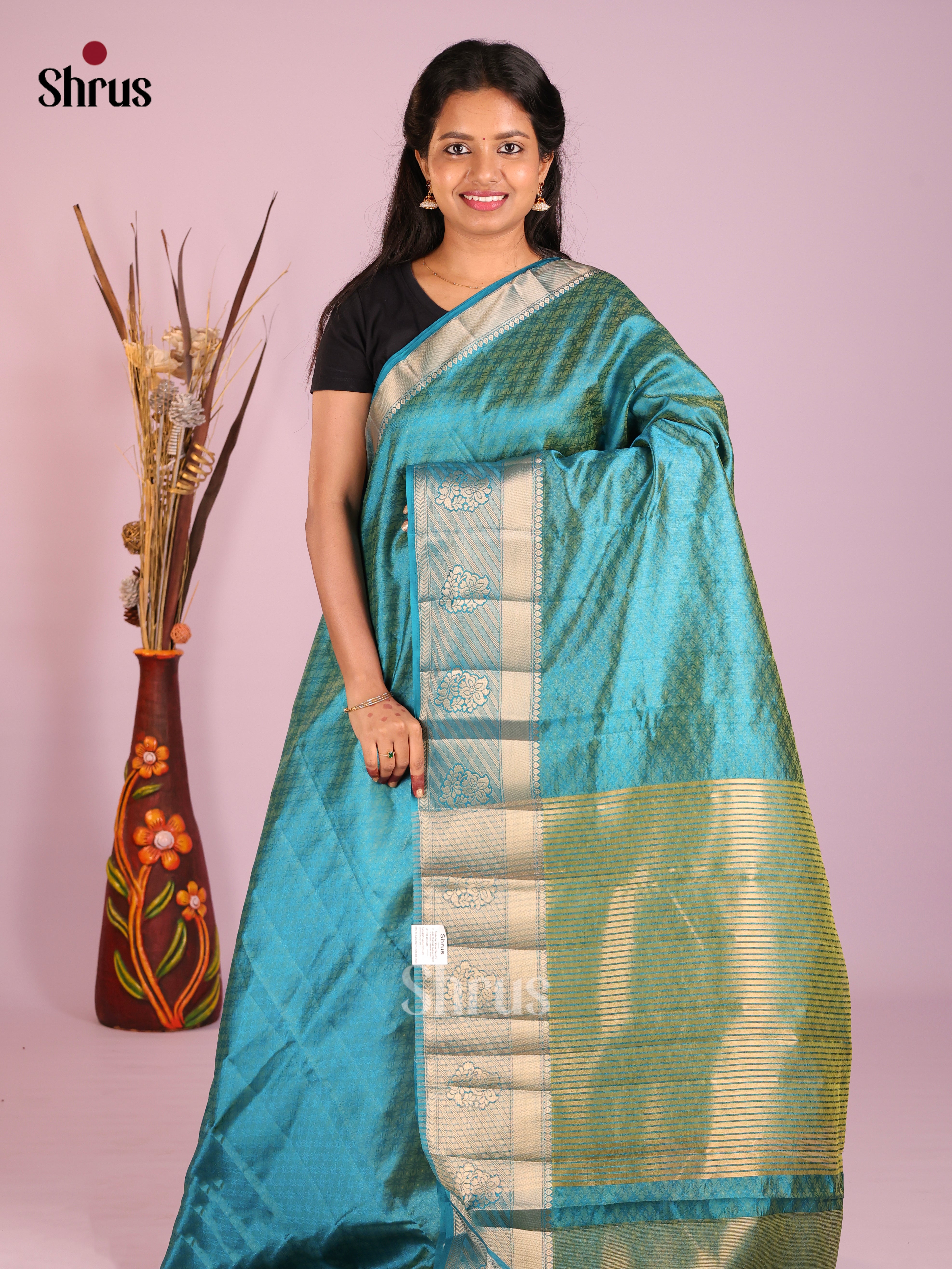 DIS08105 - Semi Rawsilk Saree