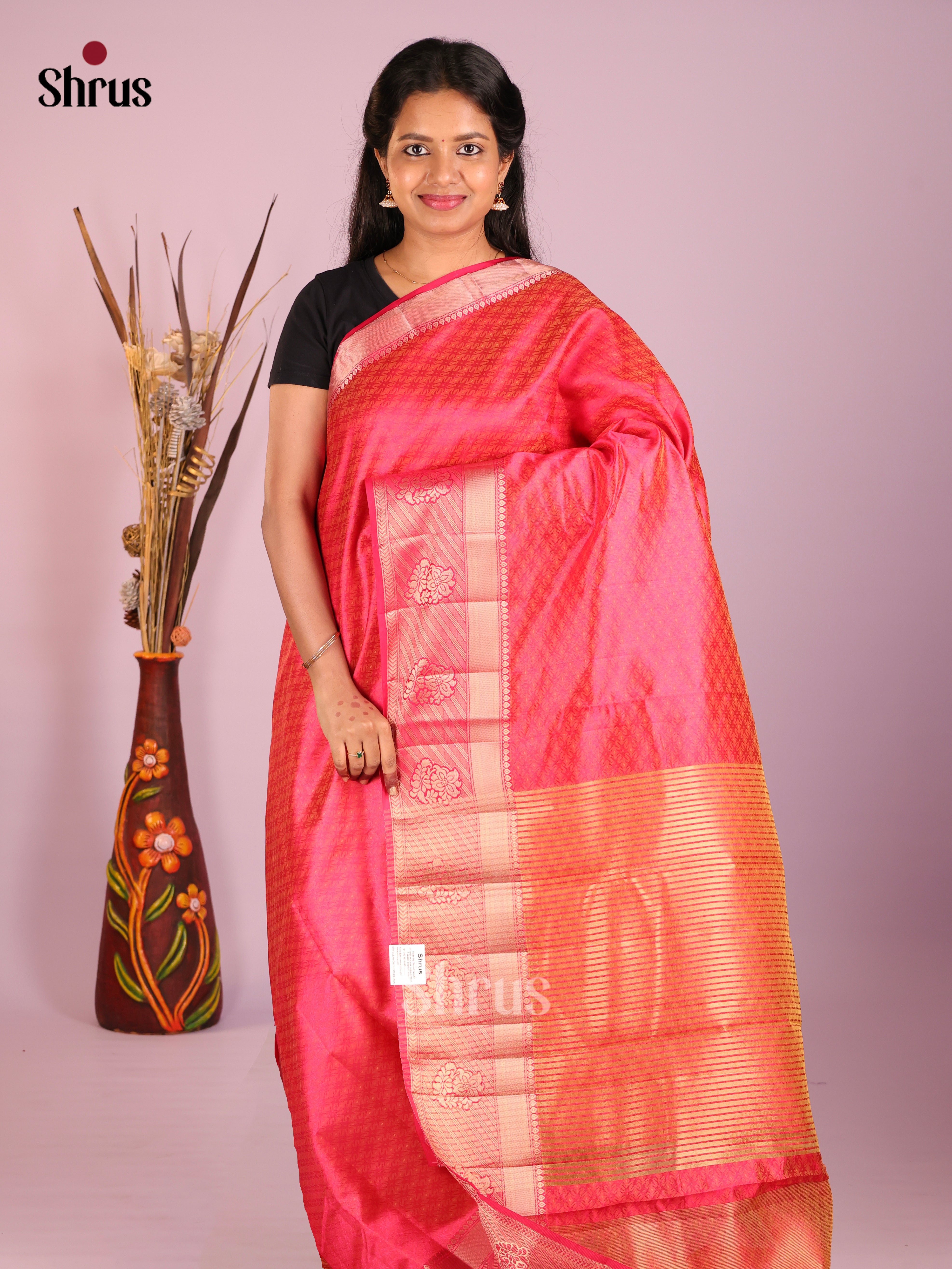 DIS08107 - Semi Rawsilk Saree