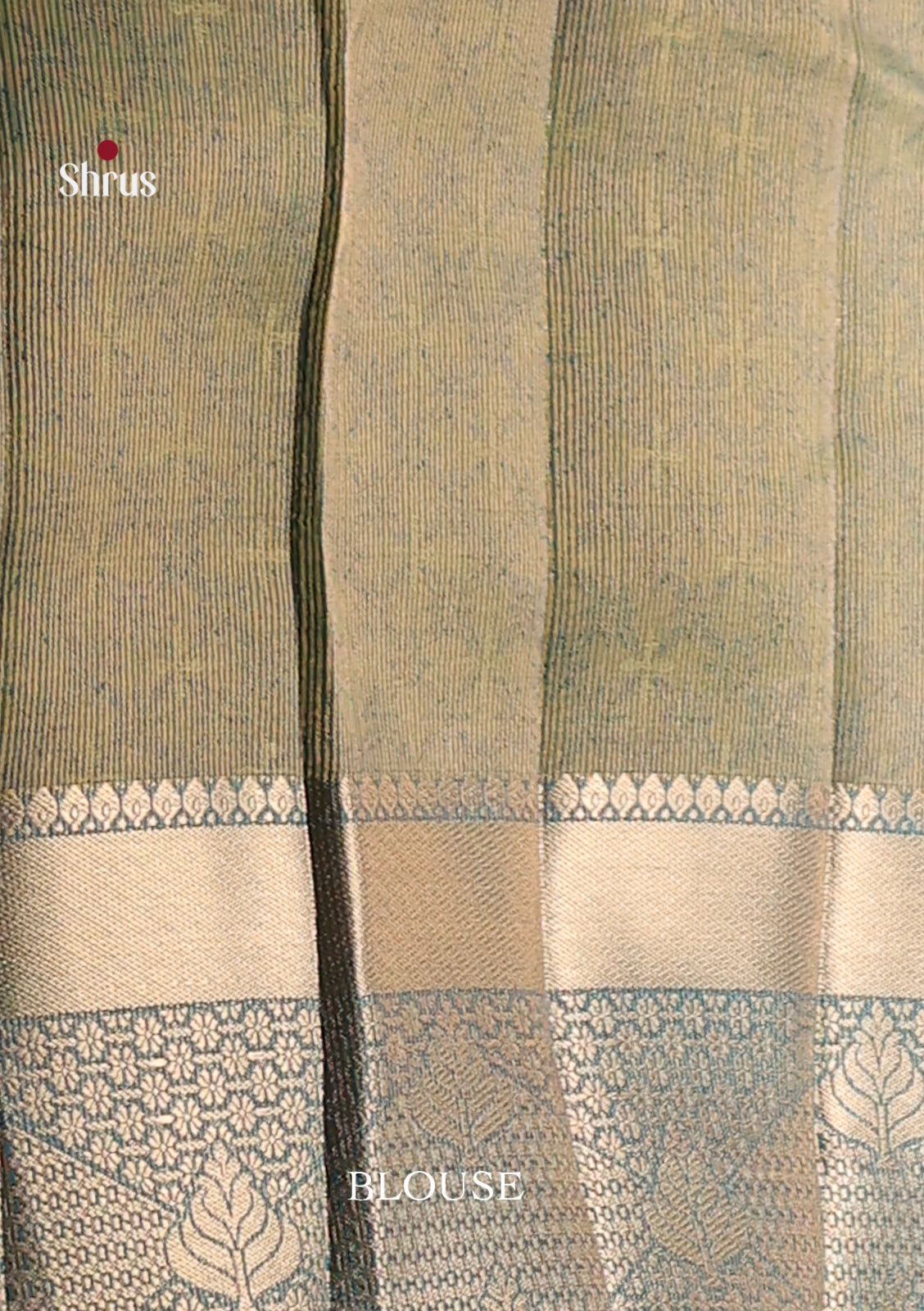 Peacock Blue - Semi Rawsilk Saree