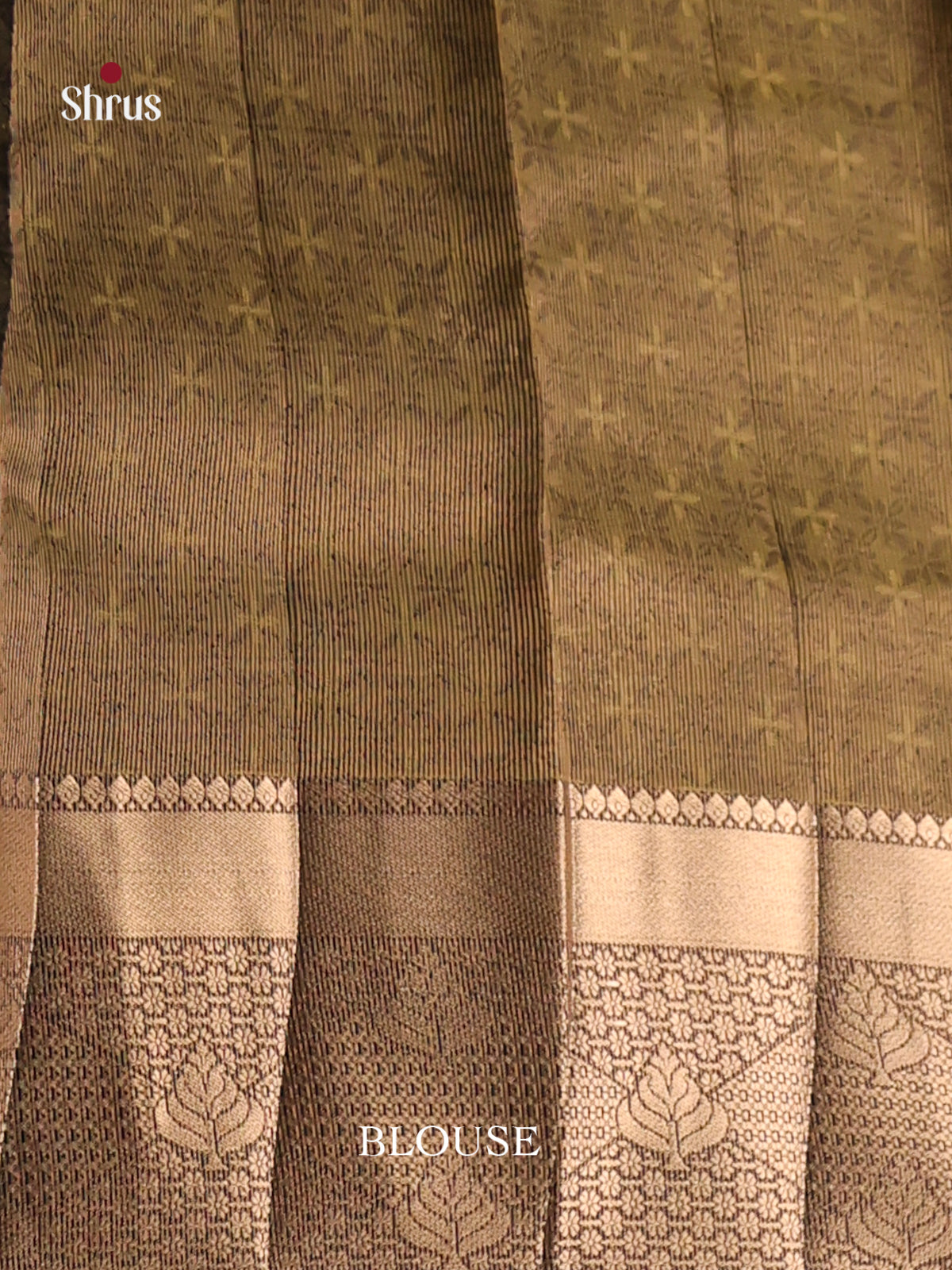 Black & Green - Semi Rawsilk Saree