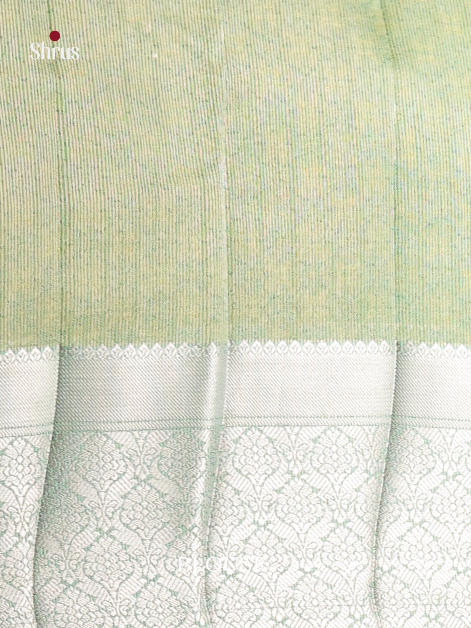 Green - Semi Rawsilk Saree