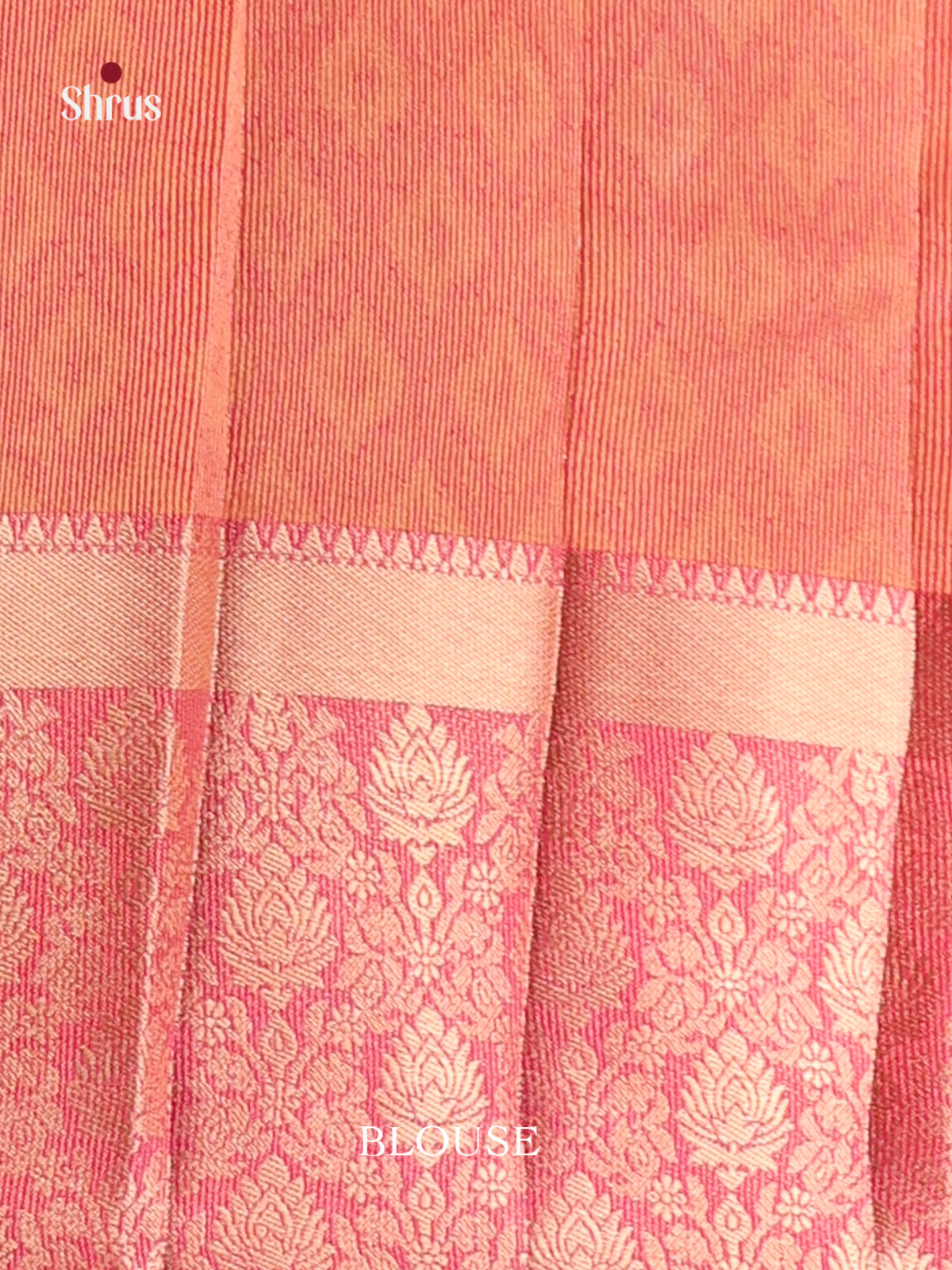 Pink - Semi Rawsilk Saree