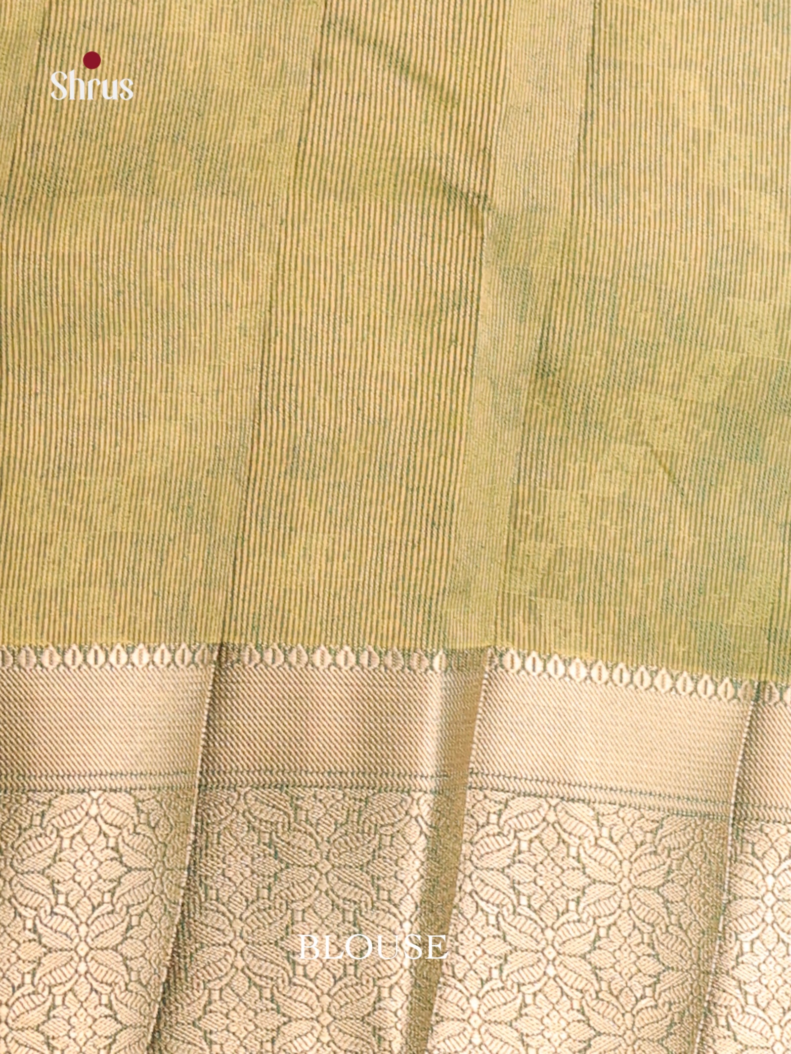 Green - Semi Rawsilk Saree