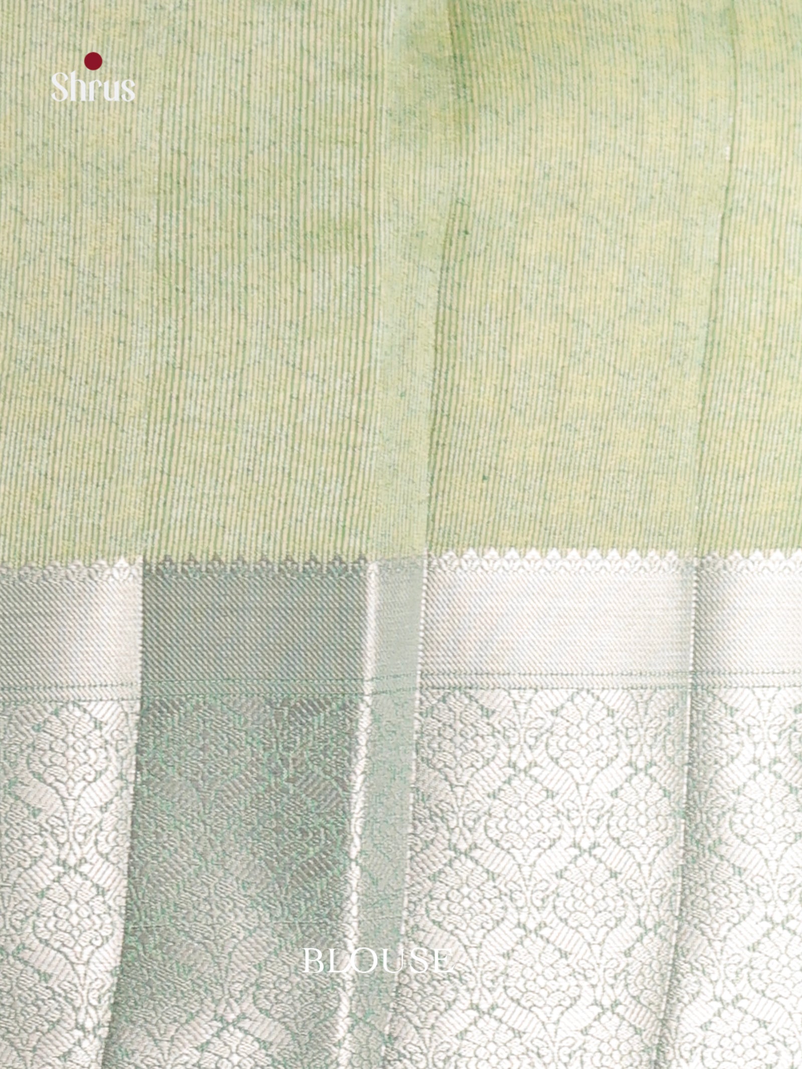 Green - Semi Rawsilk Saree