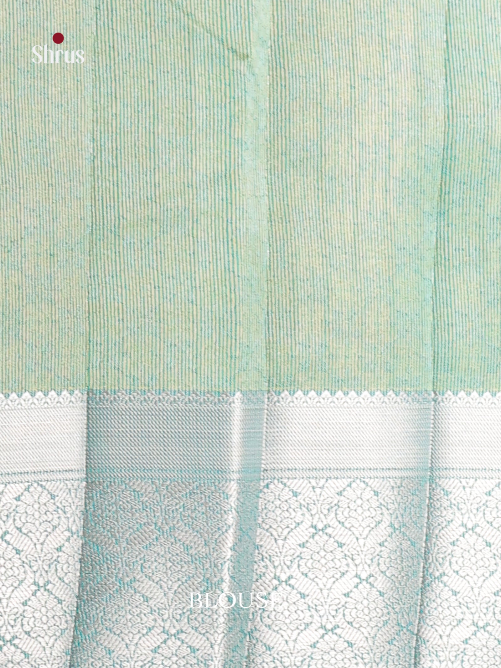 Teal - Semi Rawsilk Saree