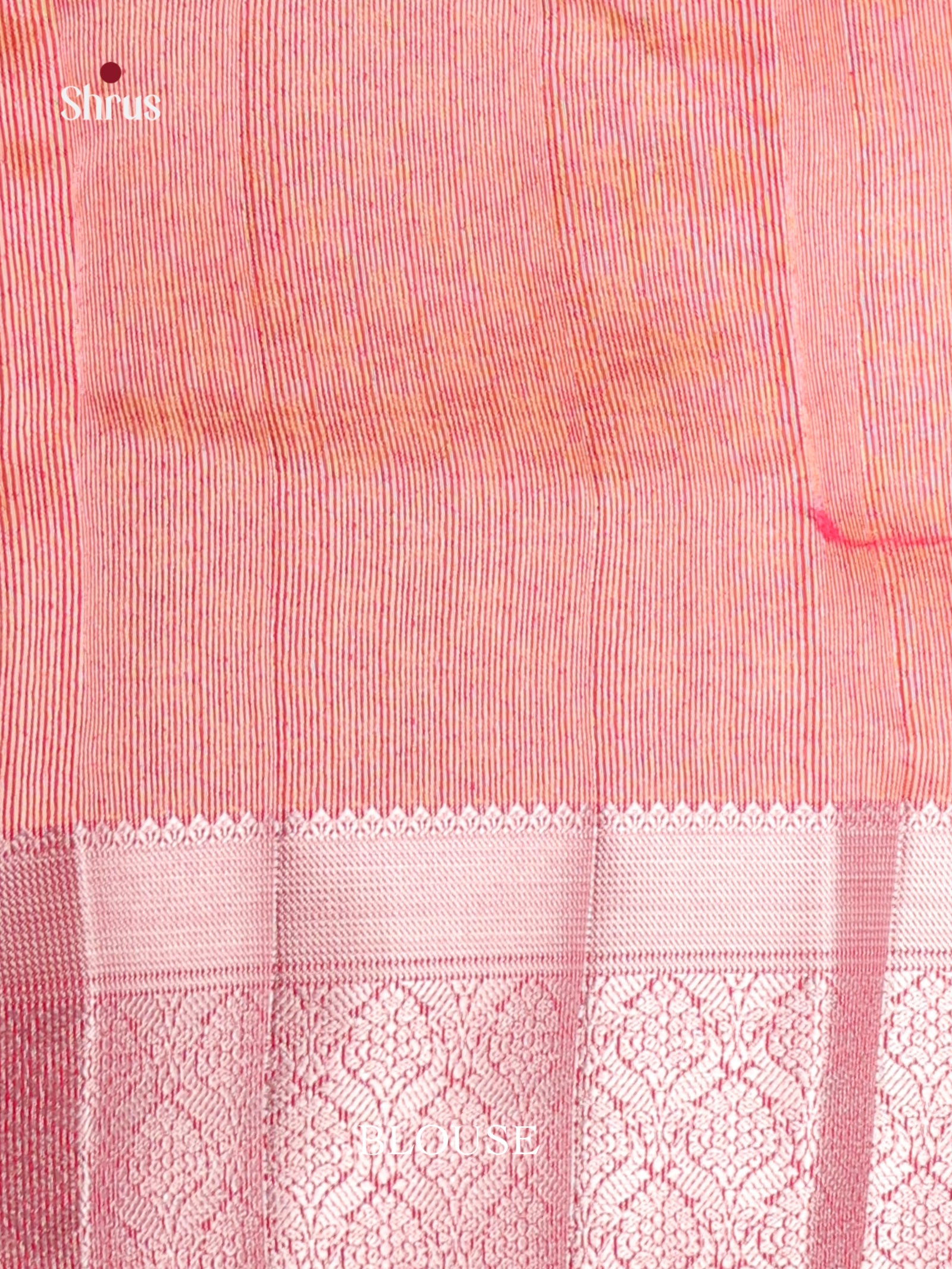 Pink - Semi Rawsilk Saree