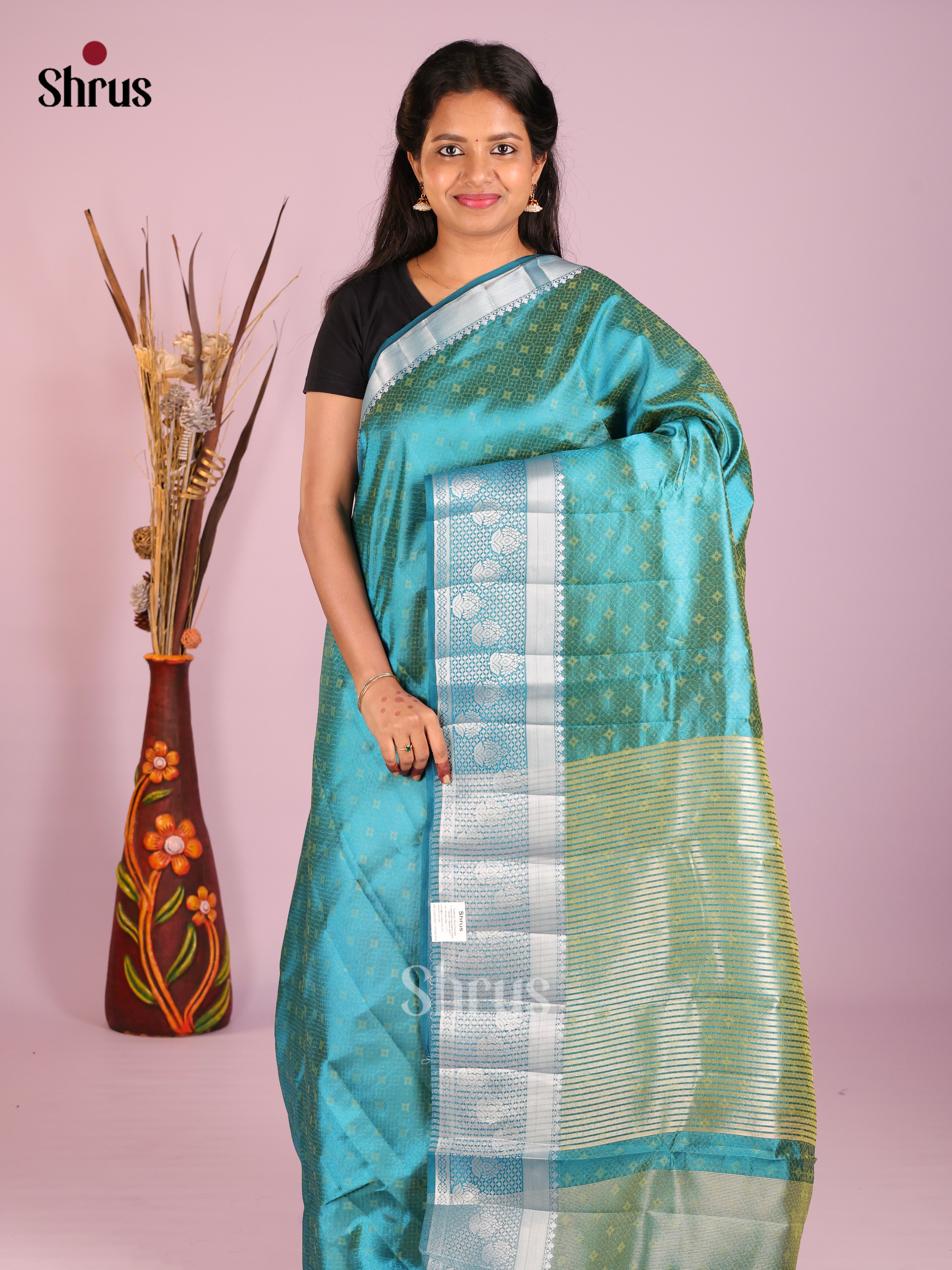 DIS08158 - Semi Rawsilk Saree
