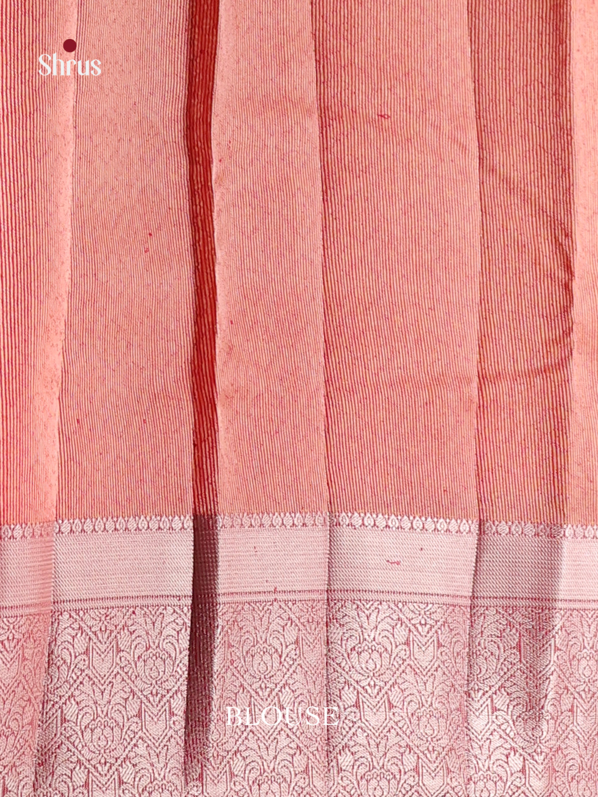 Red - Semi Rawsilk Saree