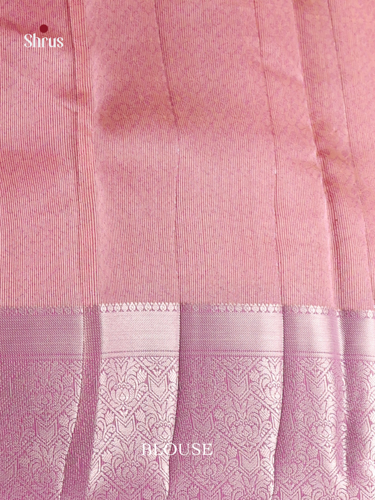 Pink- Semi Rawsilk Saree