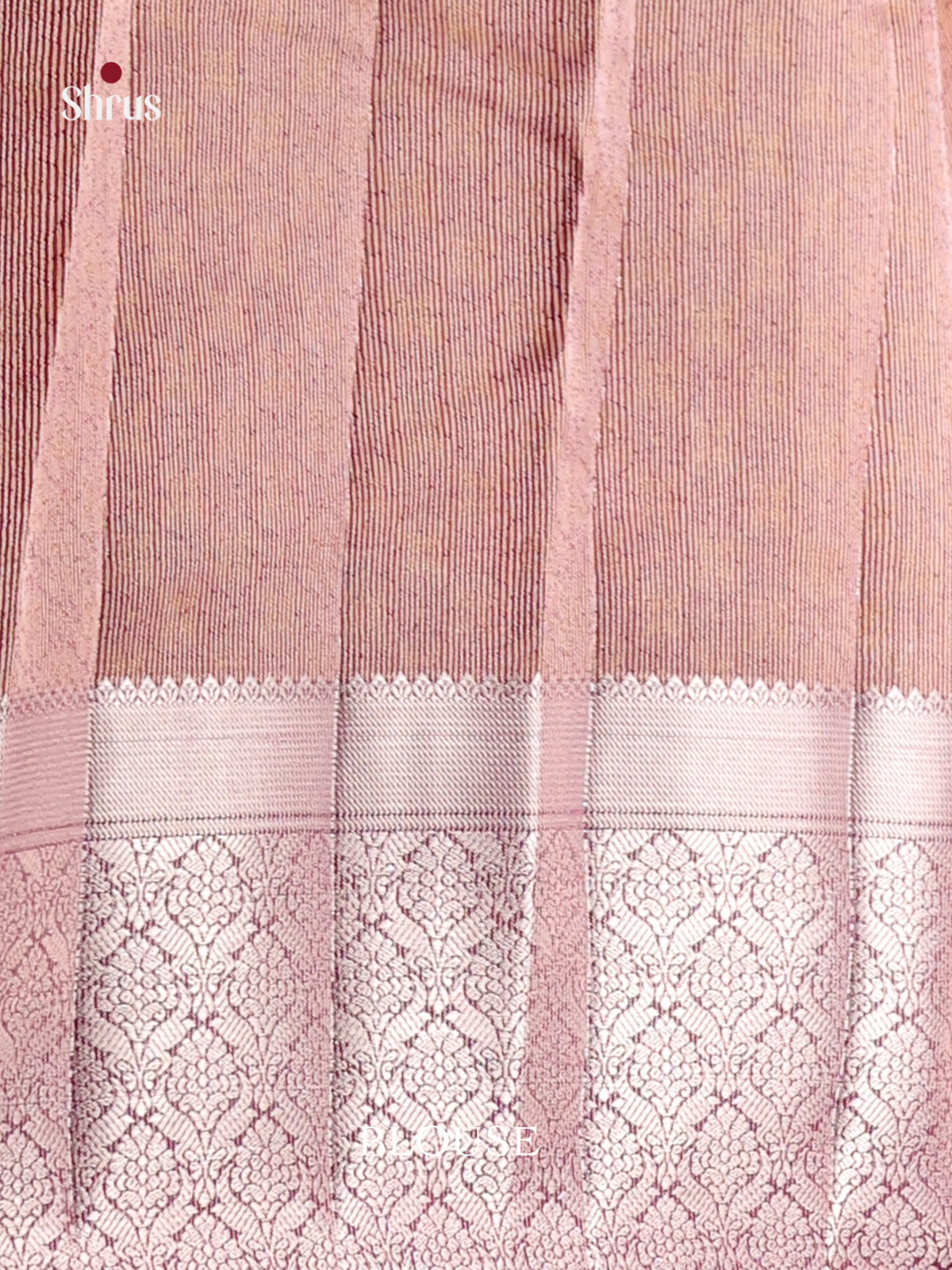 Maroon - Semi Rawsilk Saree