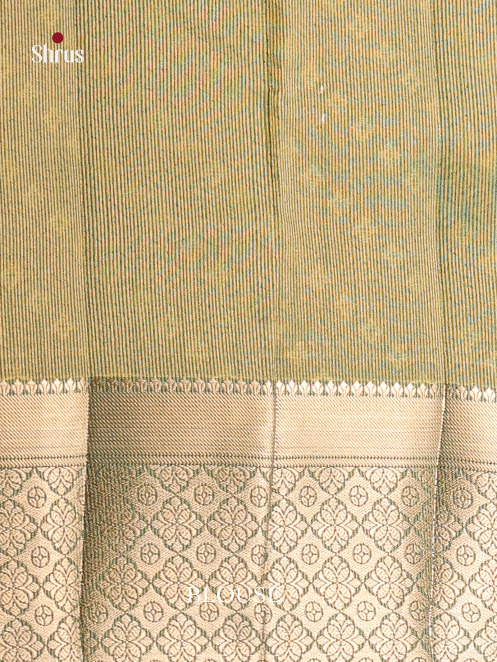 Green - Semi Rawsilk Saree