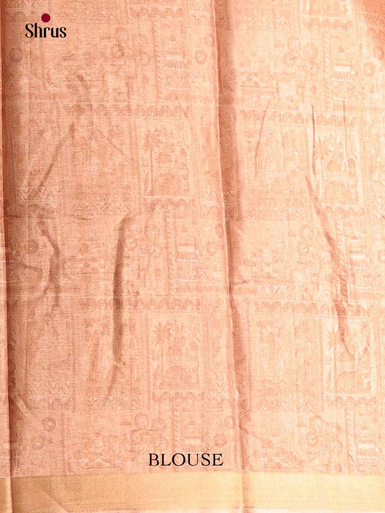 Pink & Peach - Semi Crepe Saree