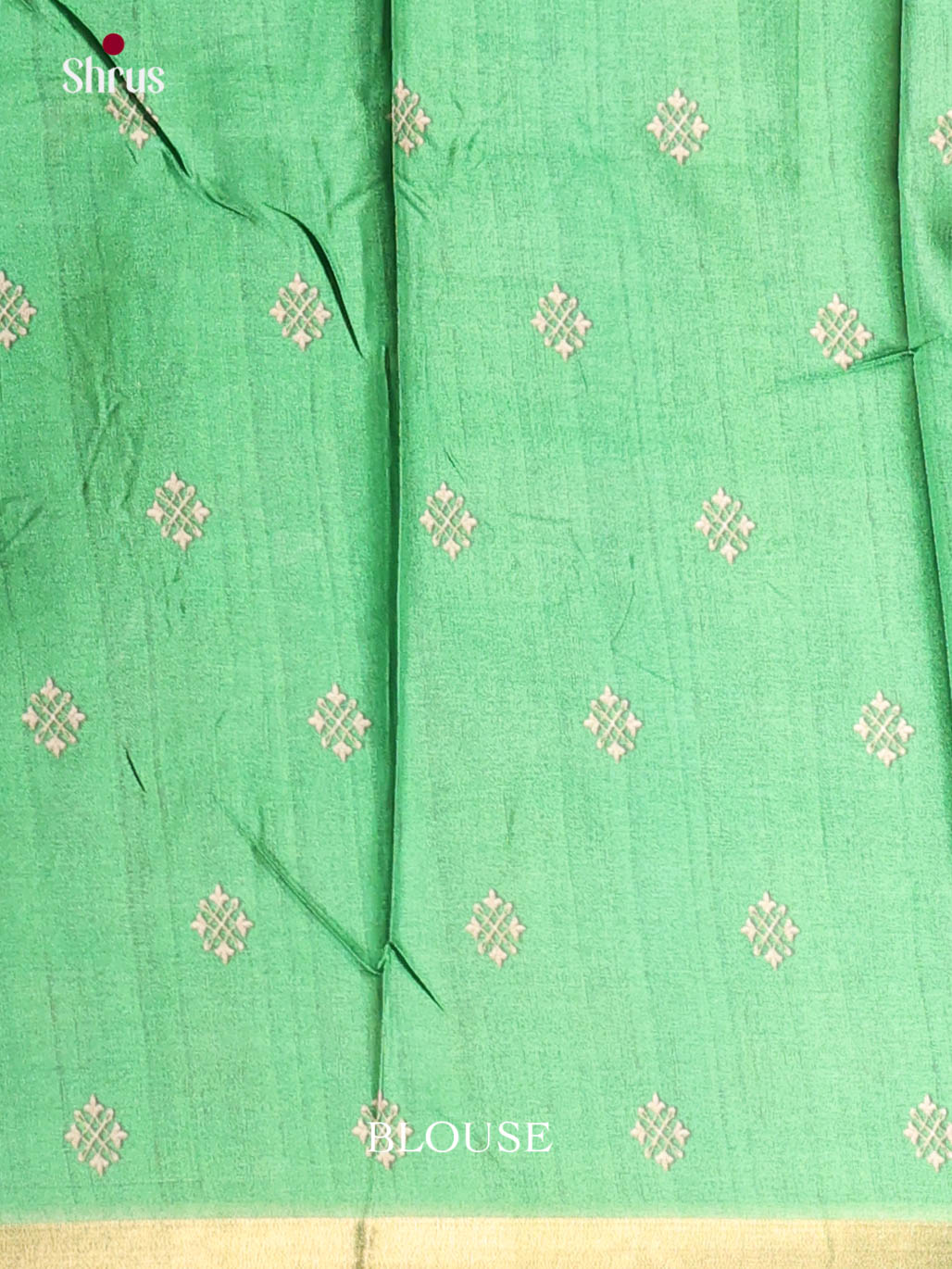 Pink & Green - Semi Crepe Saree - Shop on Shrus.com