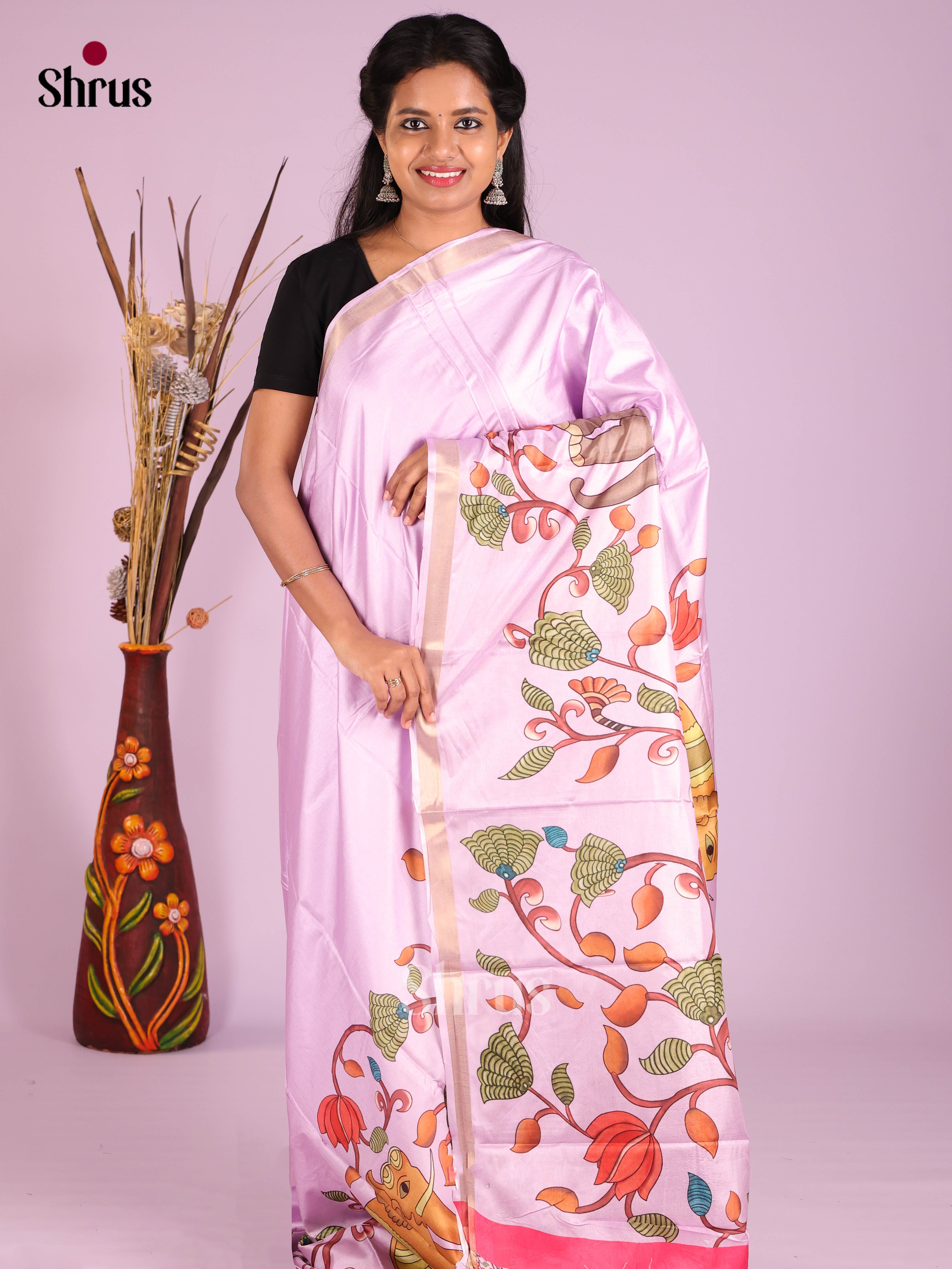 DIS08213 - Semi Crepe Saree - Shop on Shrus.com