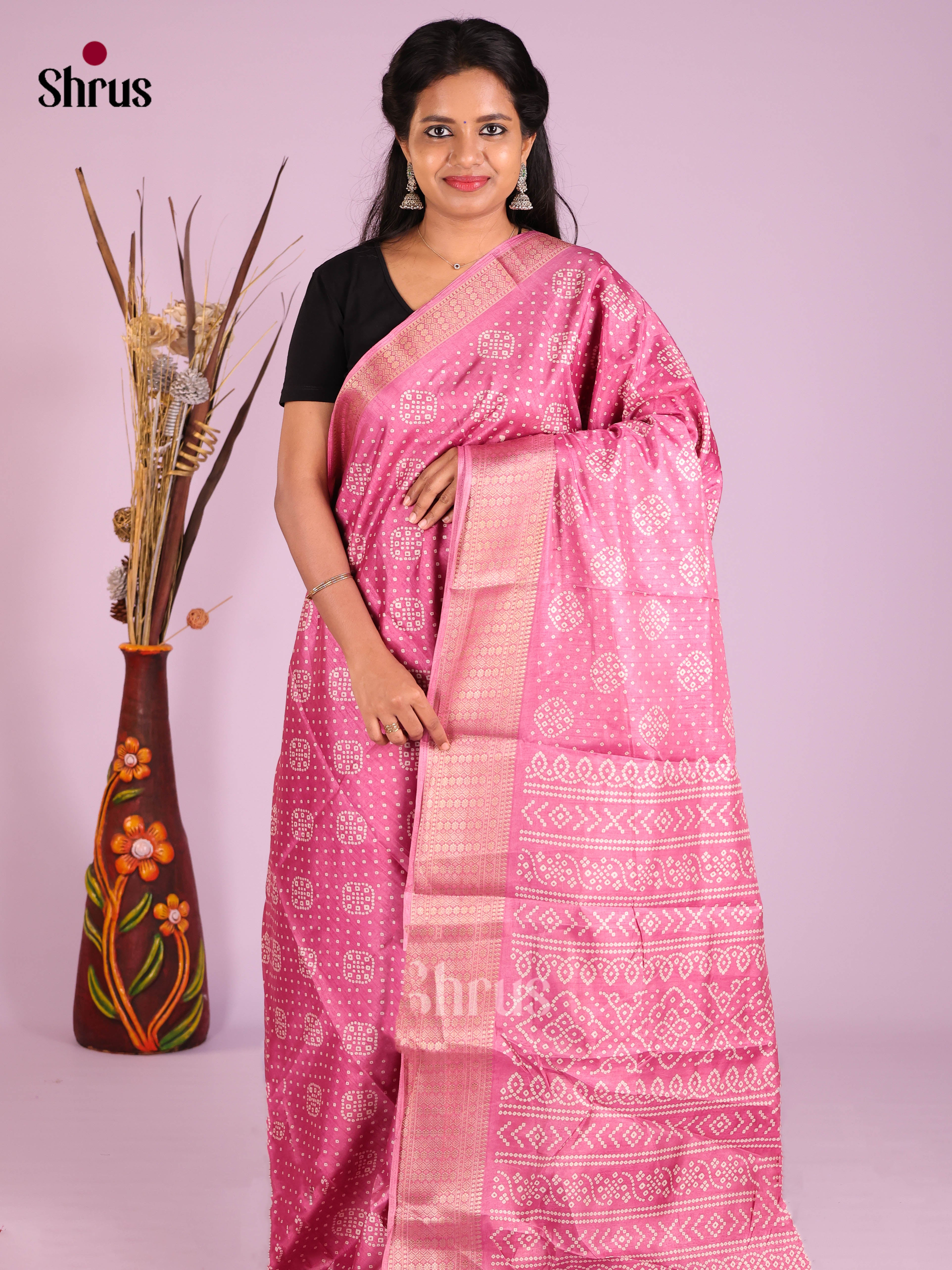 DIS08291 - Semi Crepe Saree - Shop on Shrus.com