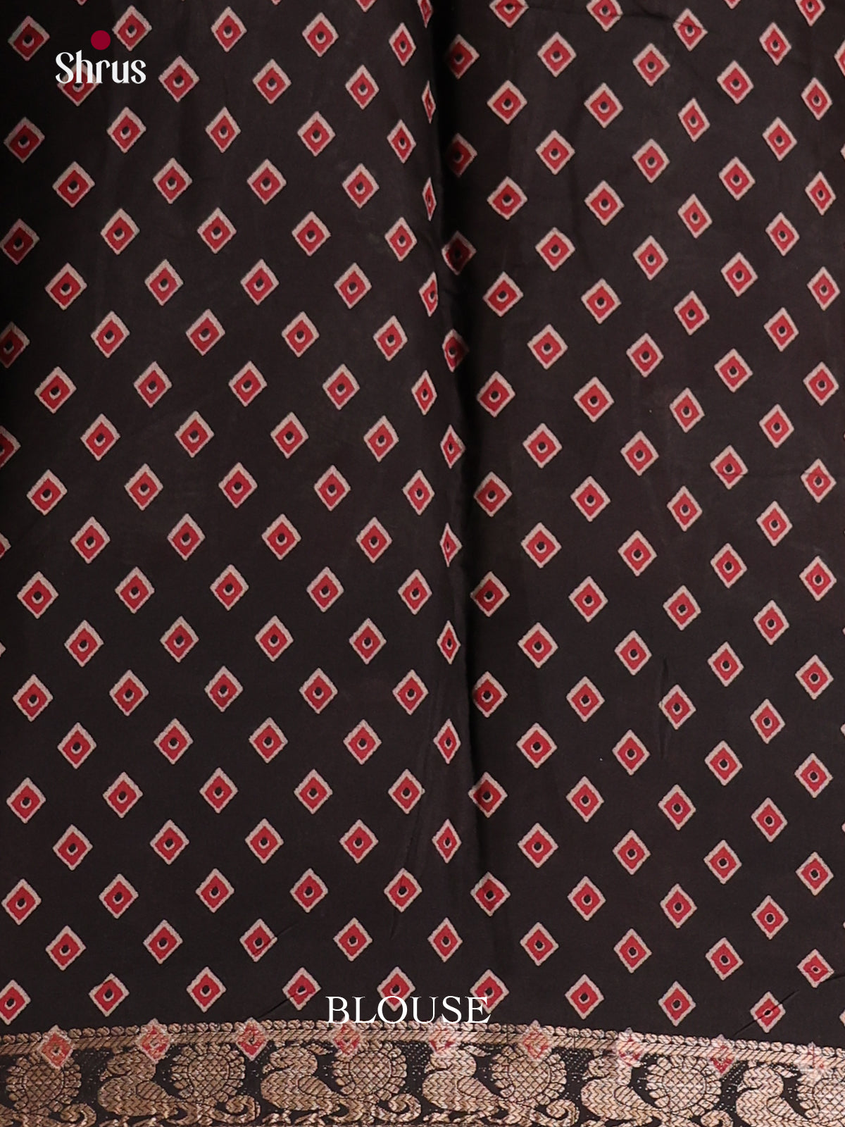 Red & Black - Semi Modal  Saree