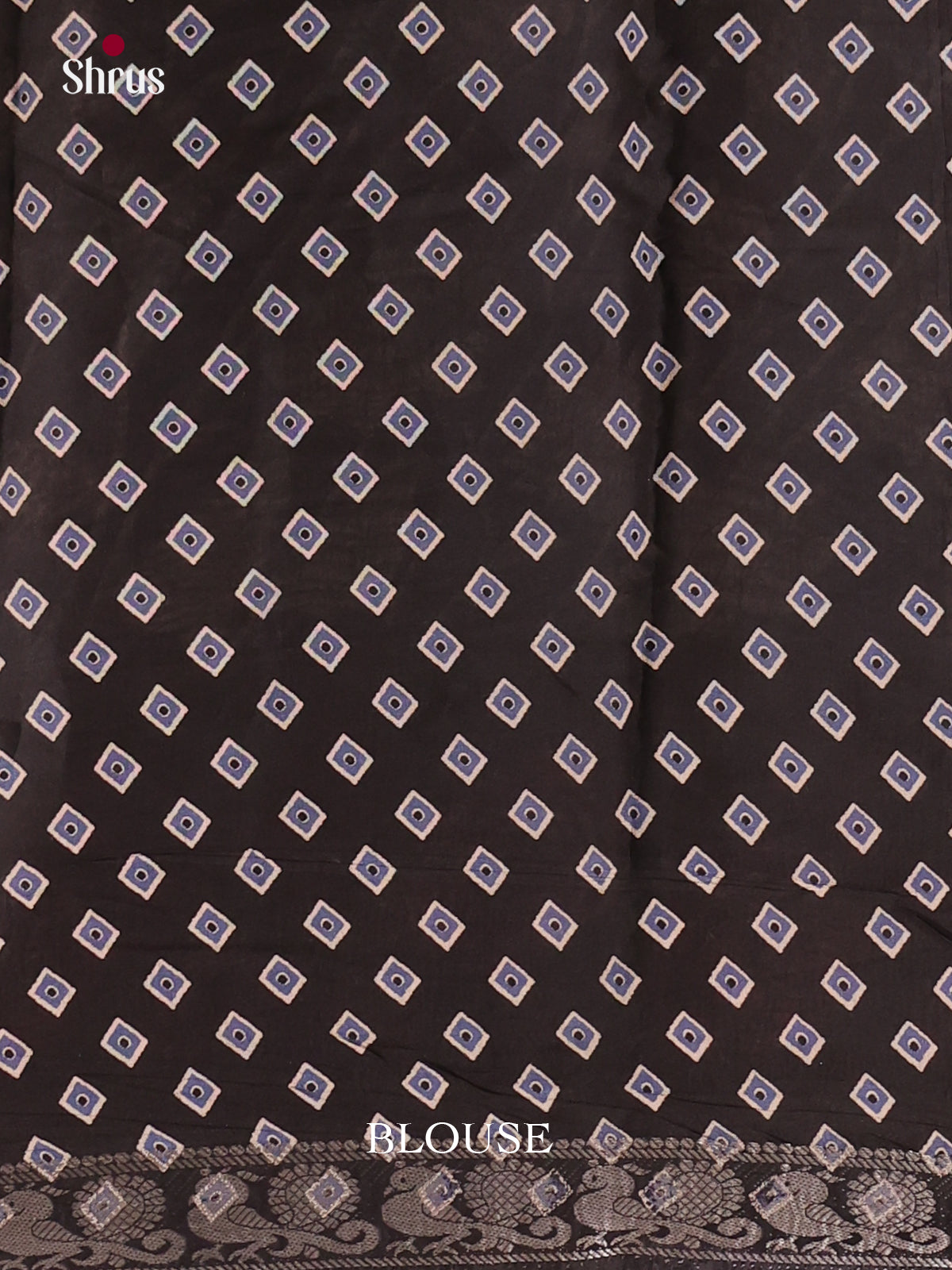 Blue & Black- Semi Modal  Saree