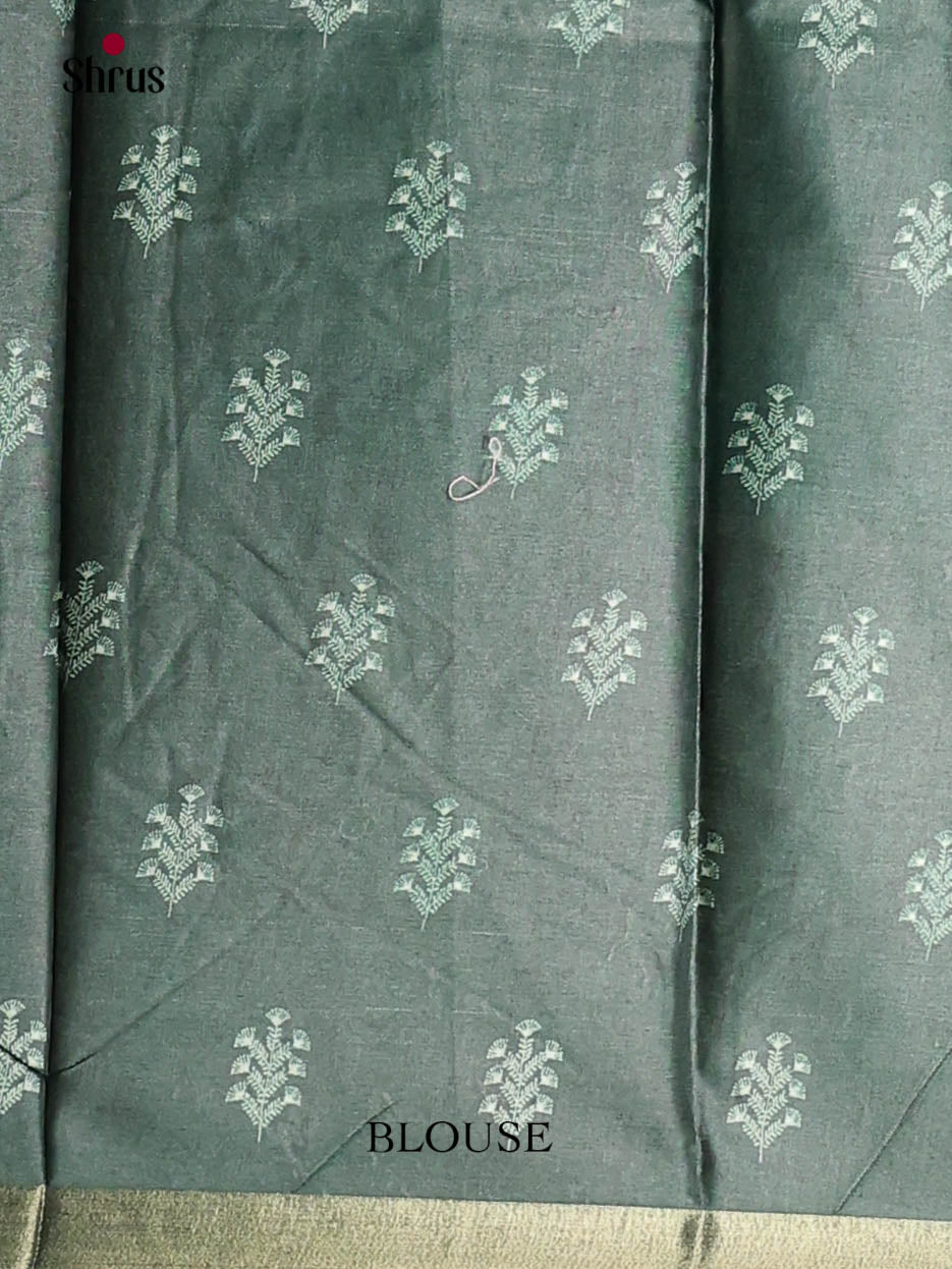 Green & Maroon - Art Modal Saree