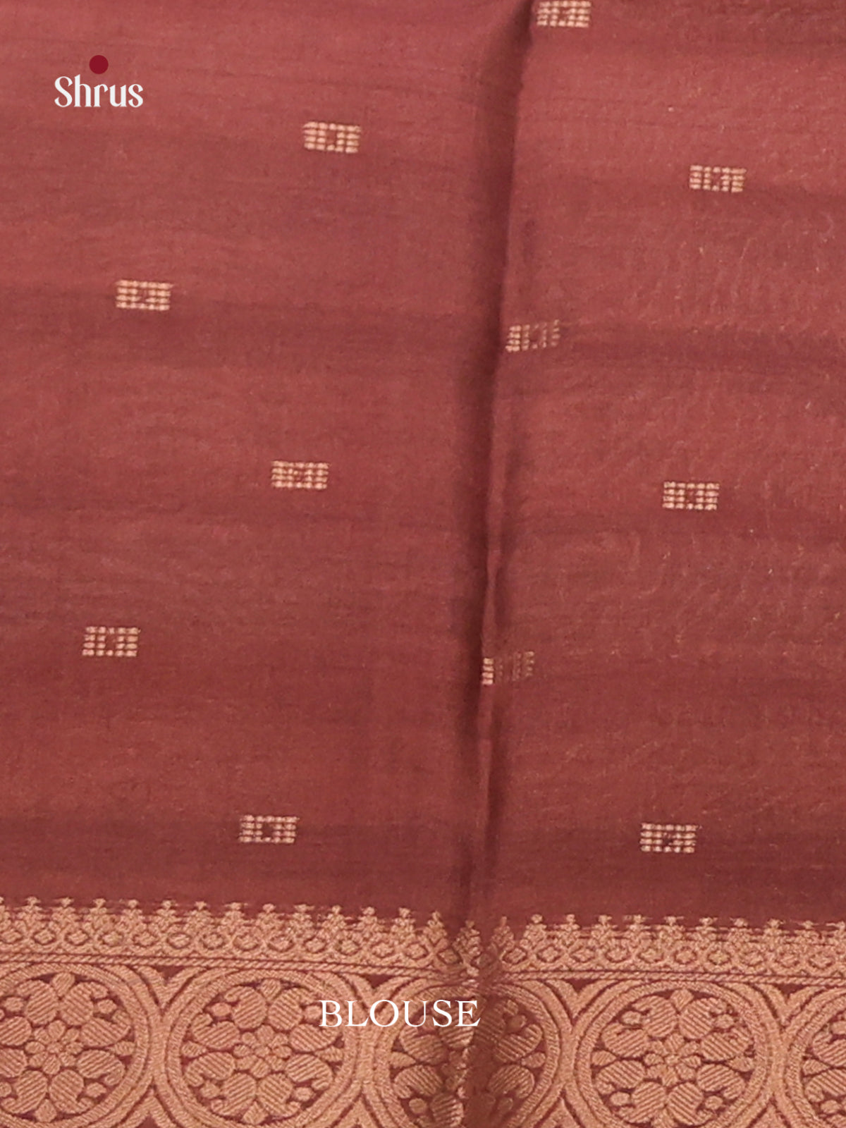 Elephant Grey & Brown - Semi Tussar Saree