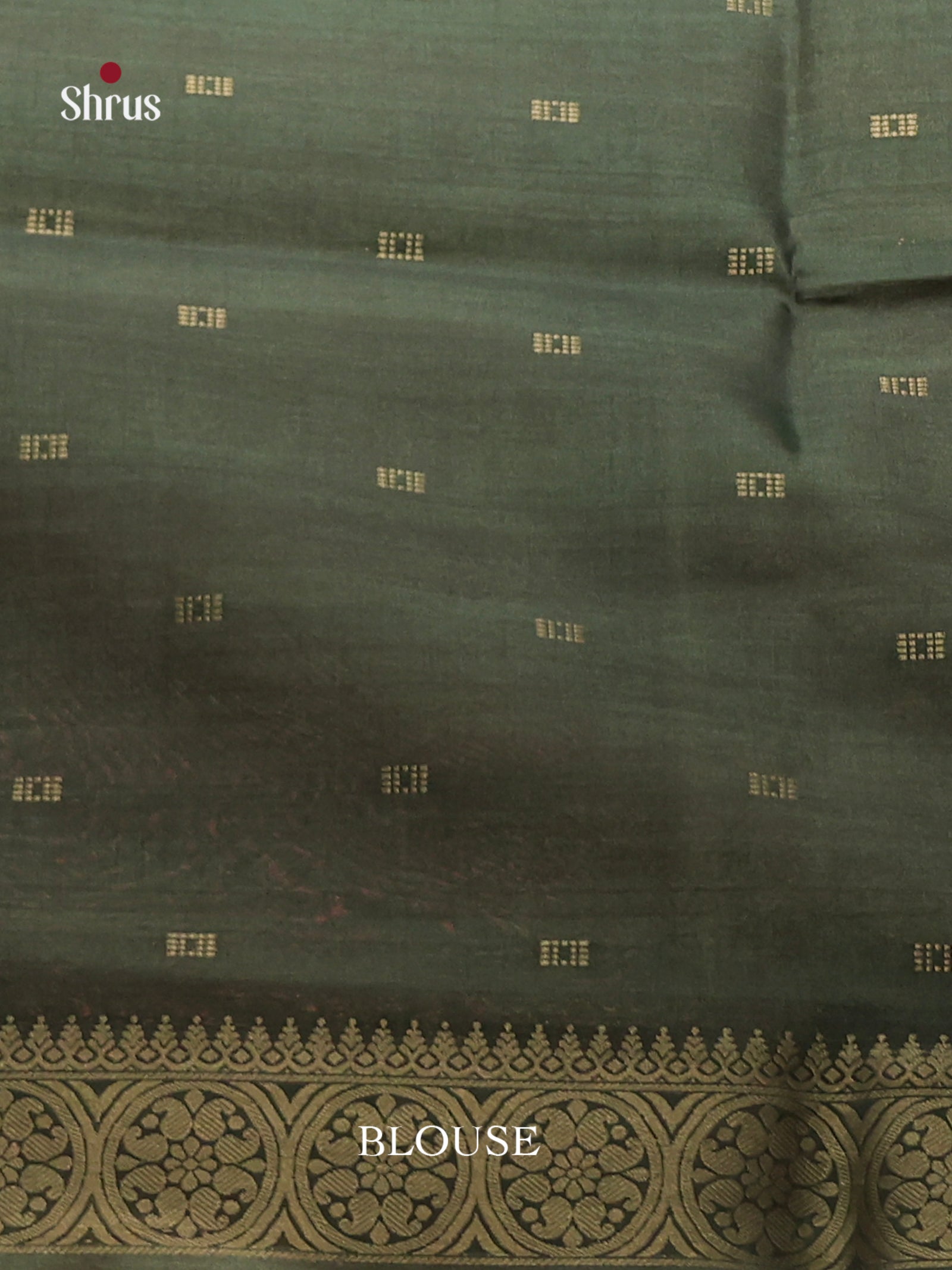 Maroon & Green - Semi Tussar Saree