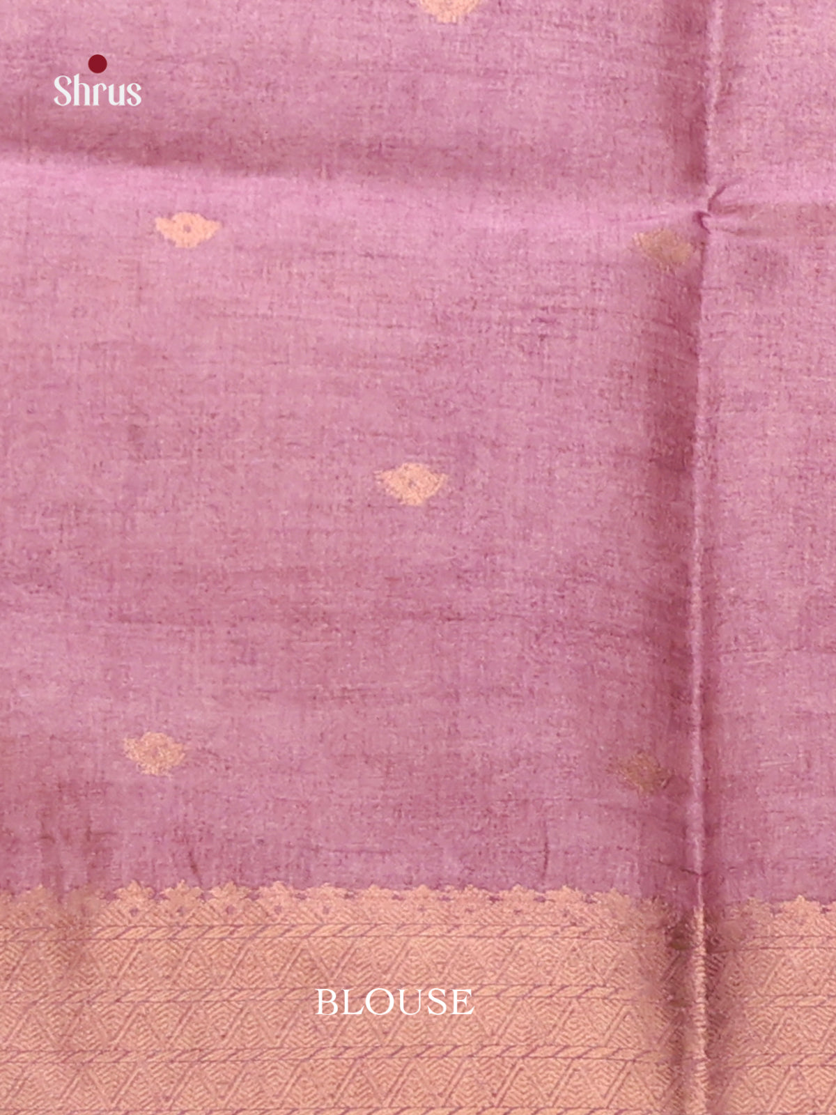 Blue & Lavender - Semi Tussar Saree