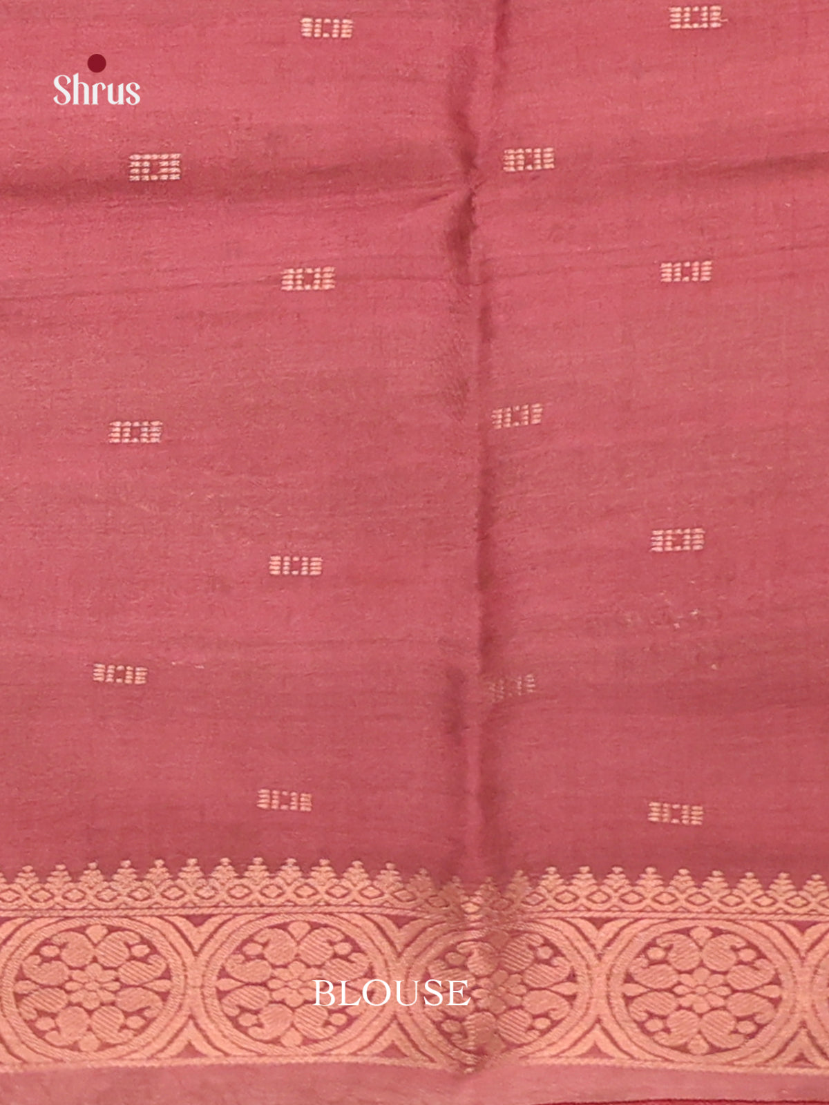 Brown & Maroon - Semi Tussar Saree